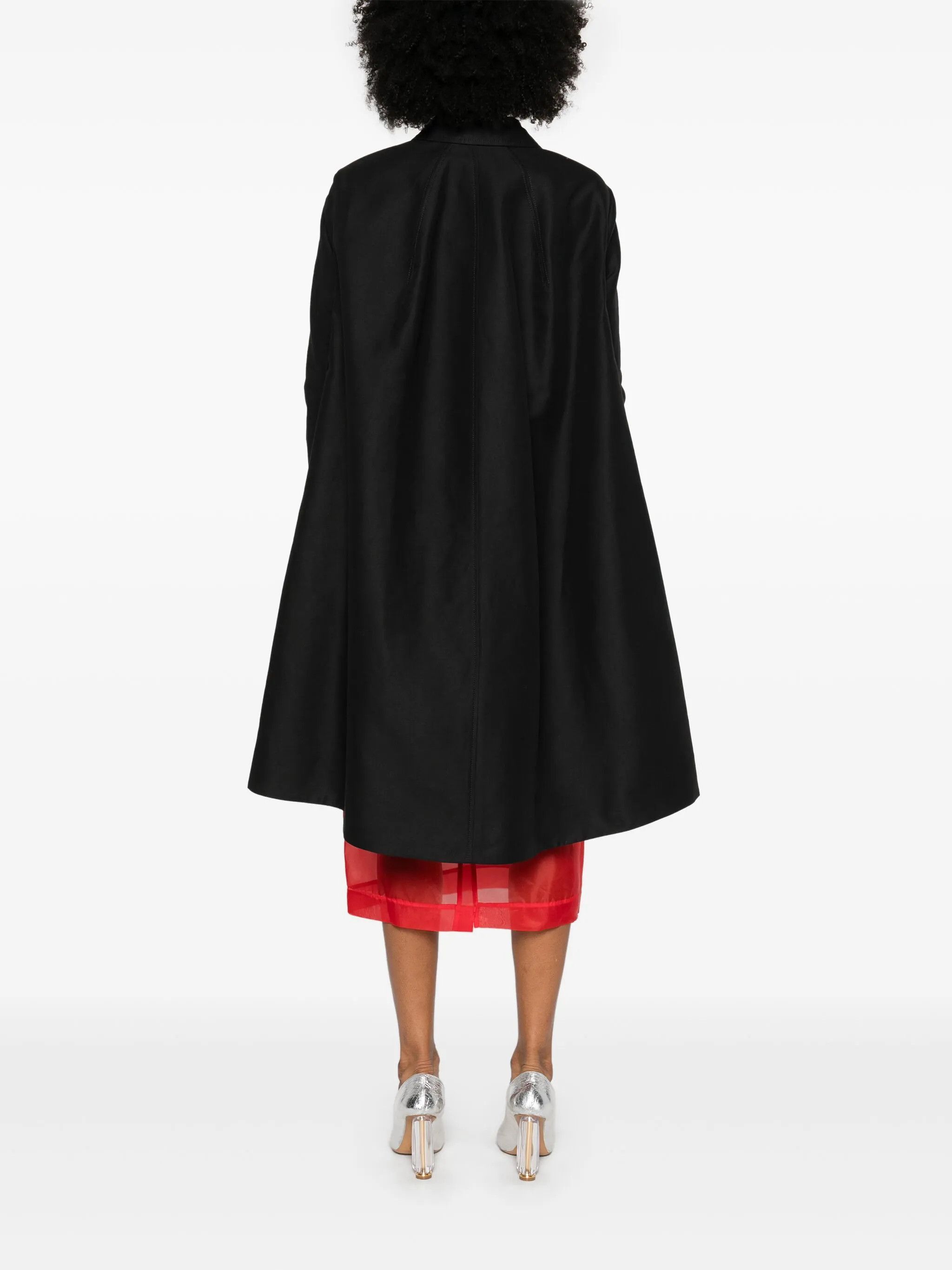 Marni o1s22i1n0525 Cotton Raincoat in Black Size XS / US 0-2 / IT 36-38 - 4 Thumbnail