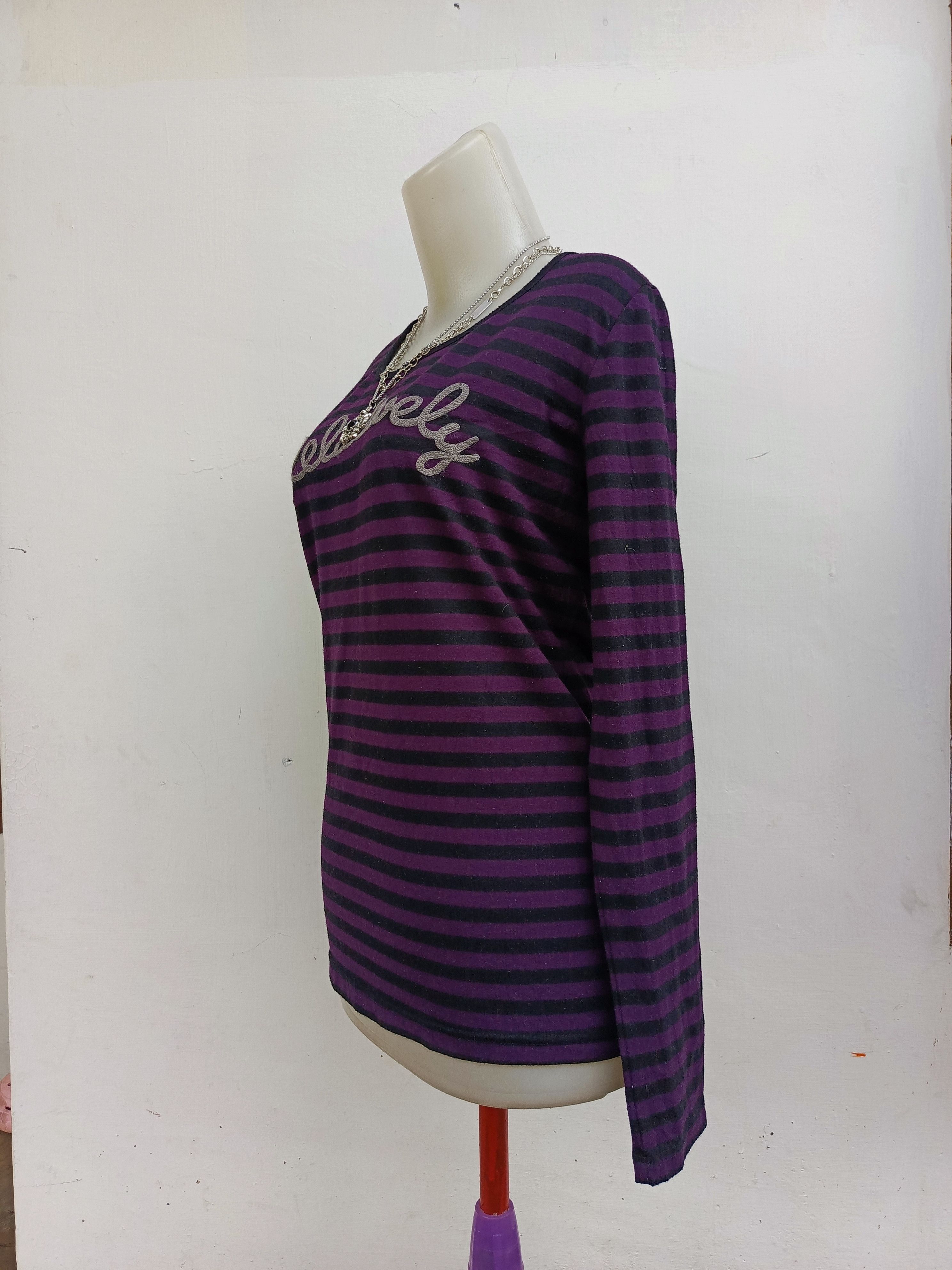 Japanese Brand Colza Striped Long Sleeve Tee Size L / US 10 / IT 46 - 5 Thumbnail