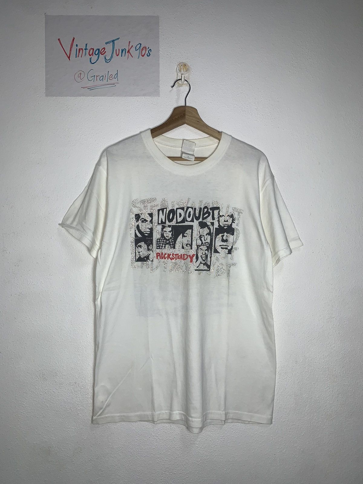 image of Rock T Shirt x Tour Tee Vintage No Doubt Tour T-Shirt in White, Men's (Size Medium)
