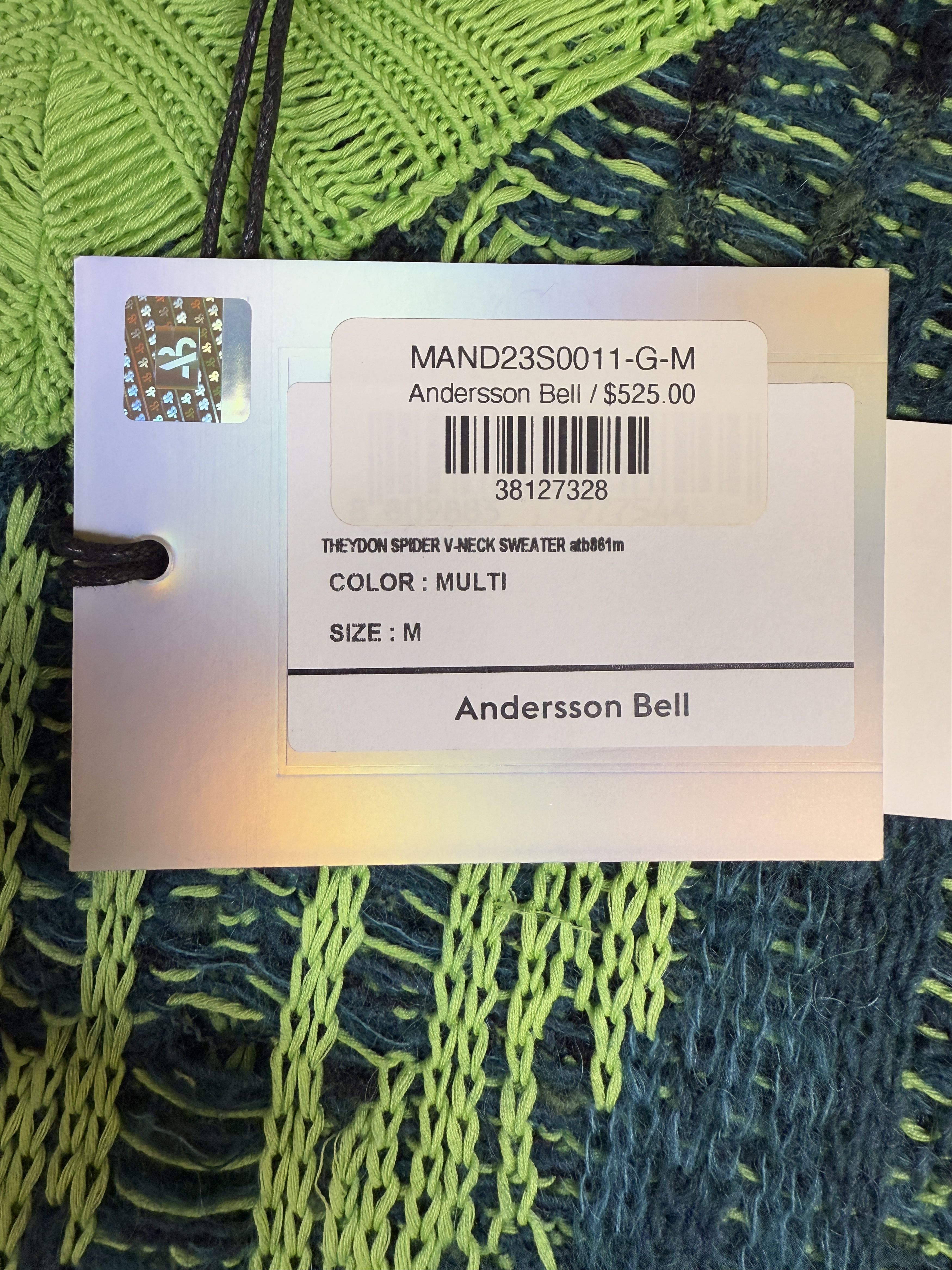 Andersson Bell $525 NWT Andersson Bell Theydon Spider V-Neck Sweater Size US M / EU 48-50 / 2 - 11 Thumbnail