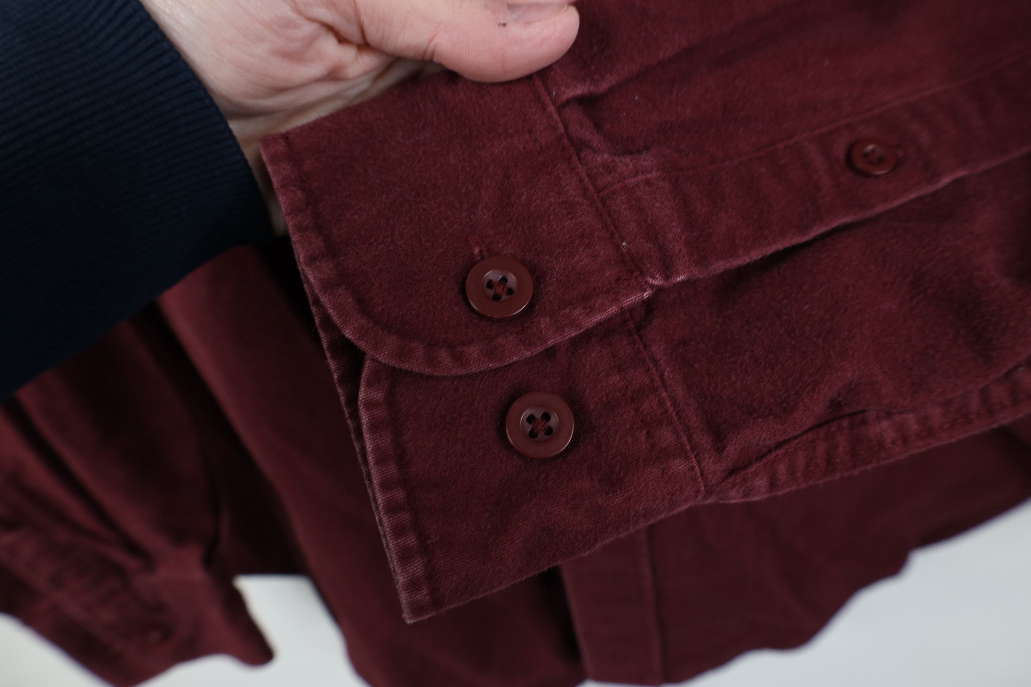 Vintage Vintage 90s Streetwear Heavyweight Chamois Button Shirt Size US M / EU 48-50 / 2 - 7 Thumbnail
