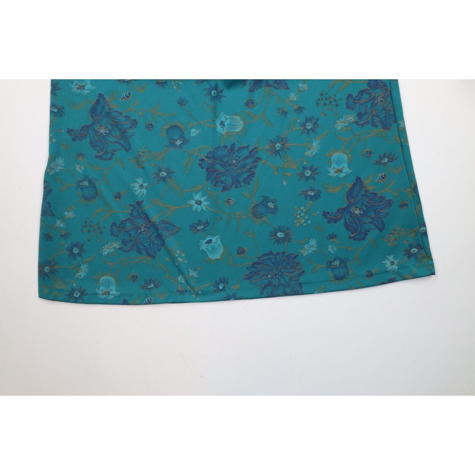 Vintage Vintage 70s Streetwear Metallic Flower Knit Skirt Size 38" / US 16 / IT 52 - 4 Thumbnail
