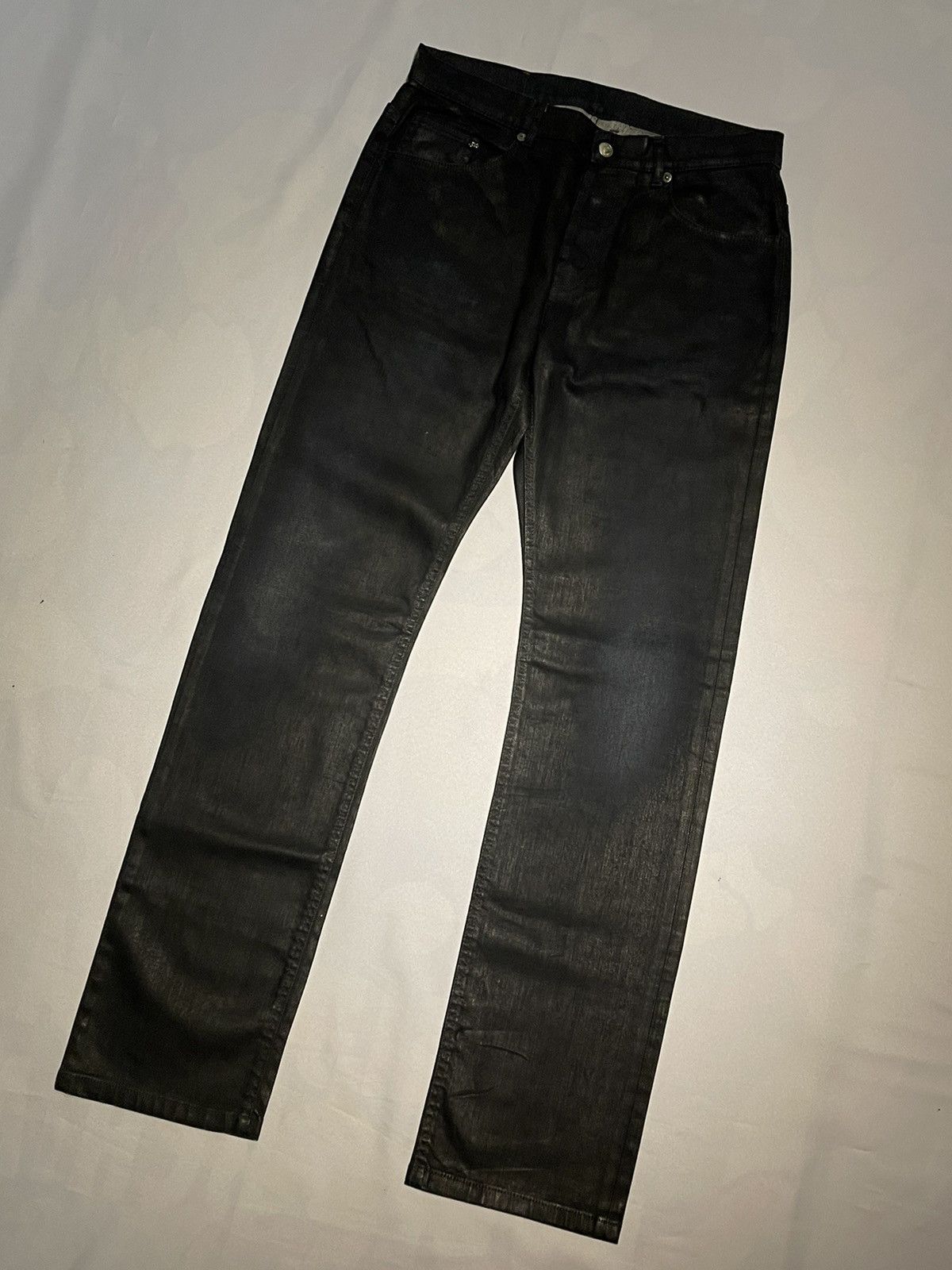 Designer × Kenzo × Vintage Vintage KENZO JEANS Denim Distressed Super Black Size US 32 / EU 48 - 3 Thumbnail
