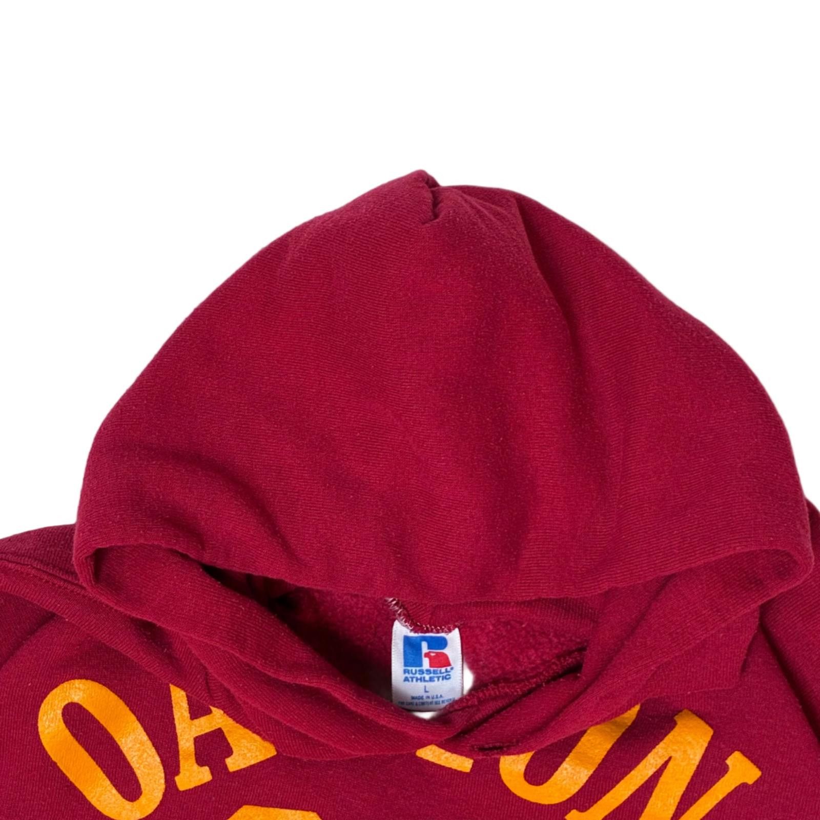 Other Vintage Crimson Red Russell Athletic 80s Hoodie Size US L / EU 52-54 / 3 - 2 Thumbnail