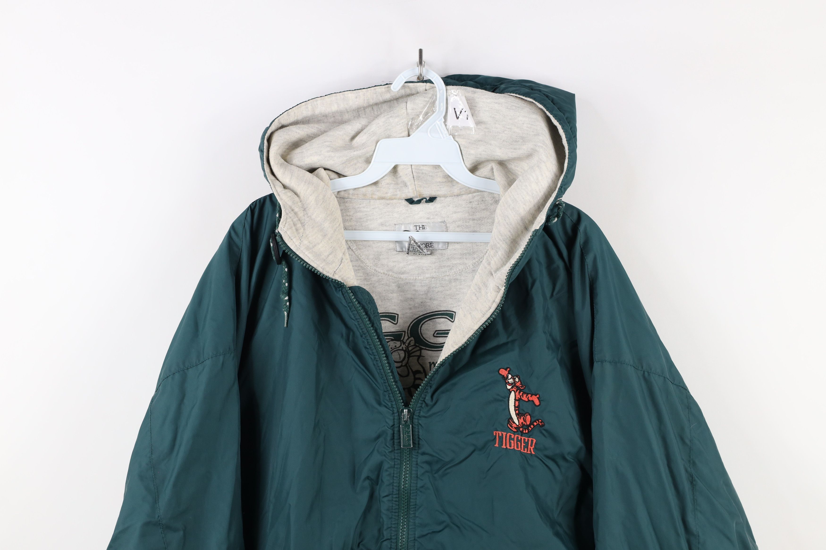 Disney × Vintage Vintage 90s Disney Winnie the Pooh Tigger Hooded Jacket Size US XL / EU 56 / 4 - 2 Thumbnail