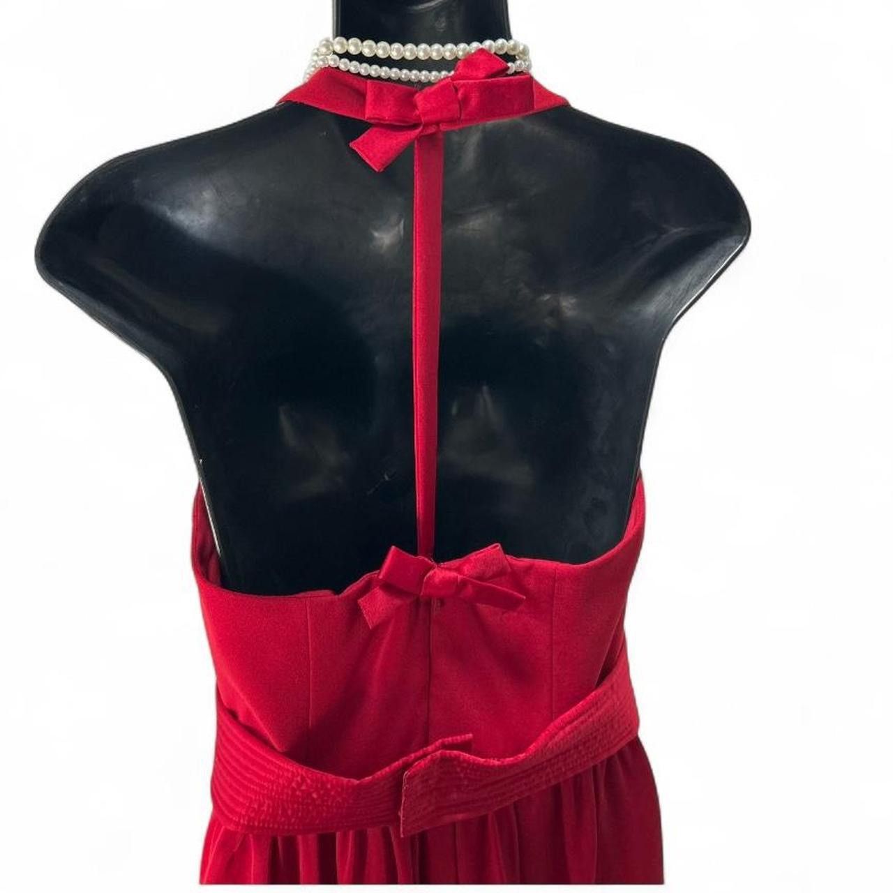 Vera Wang Vera Wang White Label Red silky dress size 4US Vintage Size S / US 4 / IT 40 - 7 Thumbnail