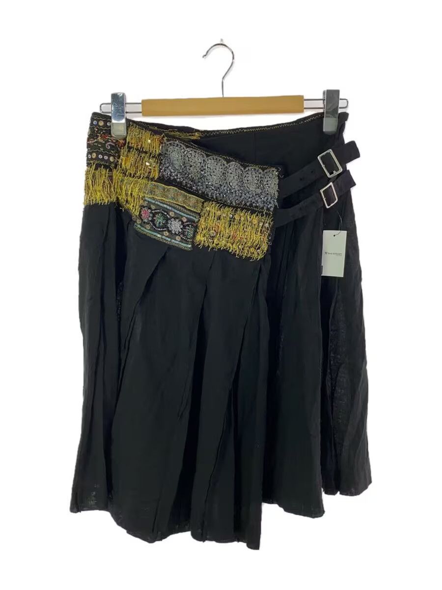 Comme des Garcons Bead Stitch Design Buckle Pleated Skirt Size 30" / US 8 / IT 44 - 1 Thumbnail