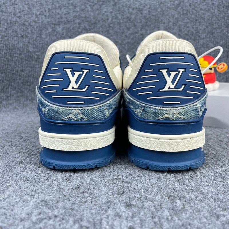 Louis Vuitton Louis Vuitton Denim Trainer Fashion Sneakers -2508 Size US 9.5 / IT 39.5 - 3 Thumbnail
