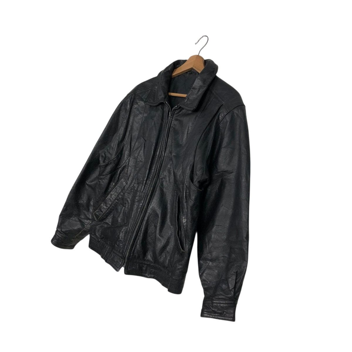 Japanese Brand 🔥VINTAGE BIKER LEATHER JACKET UNBRANDED ISSEY MIYAKE Size US M / EU 48-50 / 2 - 4 Thumbnail