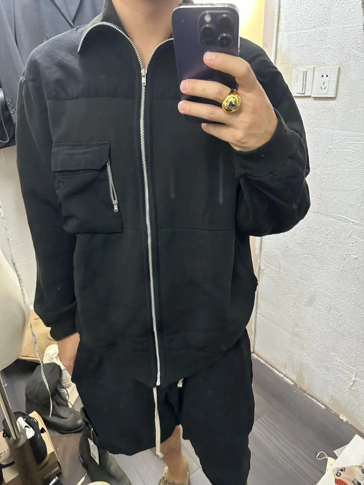 Yohji Yamamoto Sz 3 Yohji Yamamoto Y's Joint Zip-up Jacket-2505 Size US L / EU 52-54 / 3 - 7 Thumbnail