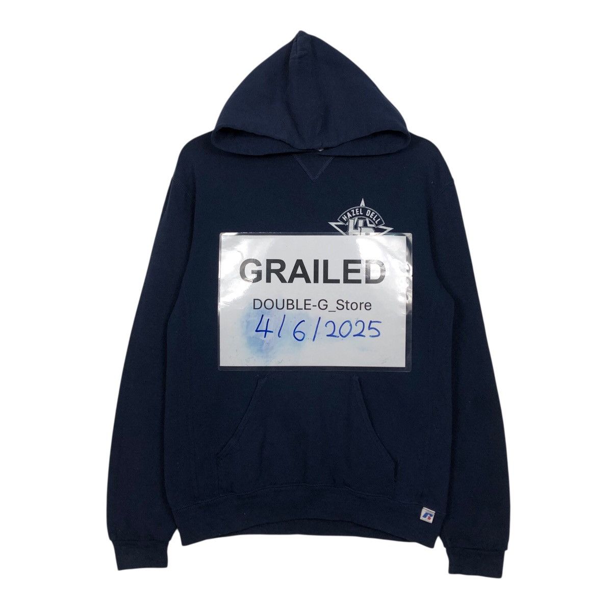Russell Athletic × Vintage 📌Vintage Hoodie Pull Over Russell Athletic Big Logo Design Size US XL / EU 56 / 4 - 1 Thumbnail