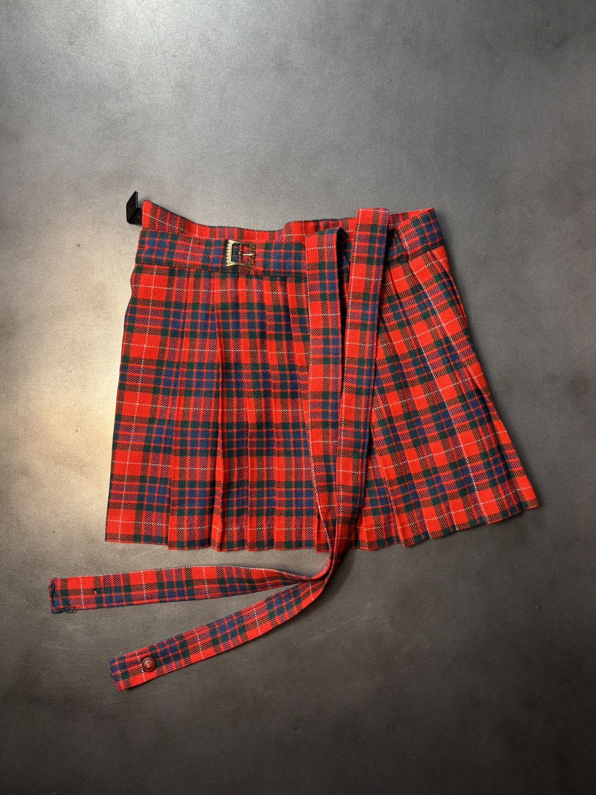 Eaton × Vintage True Vintage Pleated Mini Skirt School Uniform 1950s 1960s Size 22" - 20 Thumbnail