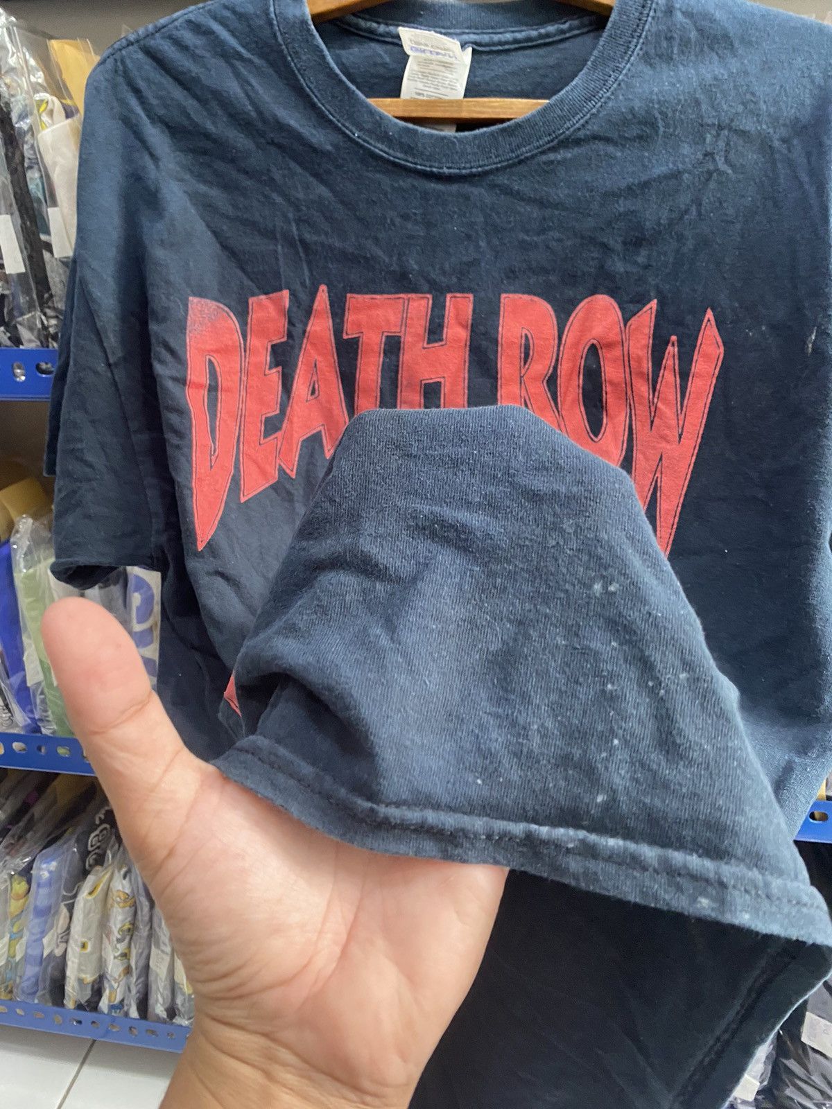 Vintage DEATH ROW RECORDS TSHIRT Size US L / EU 52-54 / 3 - 11 Thumbnail