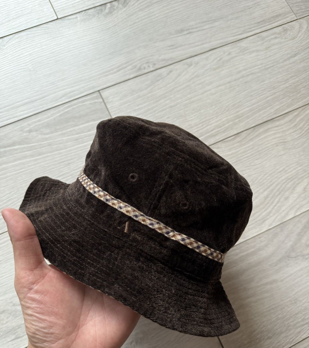 Aquascutum × Vintage Vintage Aquascutum velour bucket hat cap Size ONE SIZE - 2 Thumbnail
