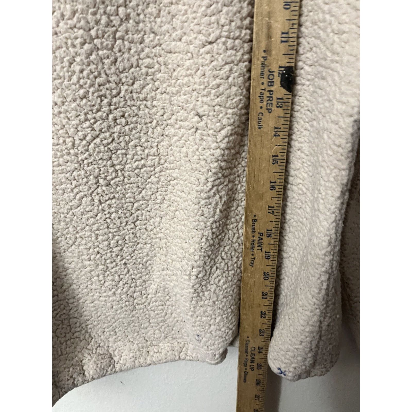 Victoria's Secret VICTORIA’S SECRET PINK Cream Sherpa 1/4 Zip Long Sleeve Pullover Sweater Sz S Size S / US 4 / IT 40 - 4 Thumbnail