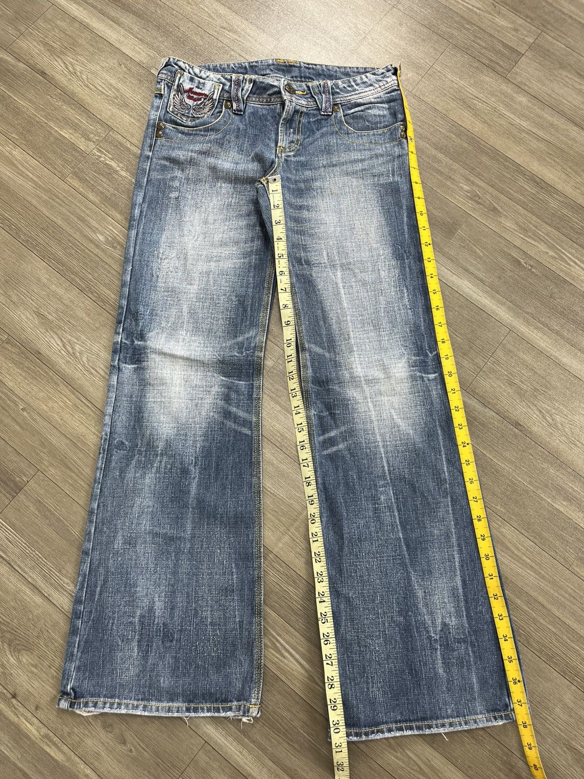 If Six Was Nine Flare Jeans High Street Japan Boot Cut Heaven Winger Jeans Size US 28 / EU 44 - 22 Thumbnail