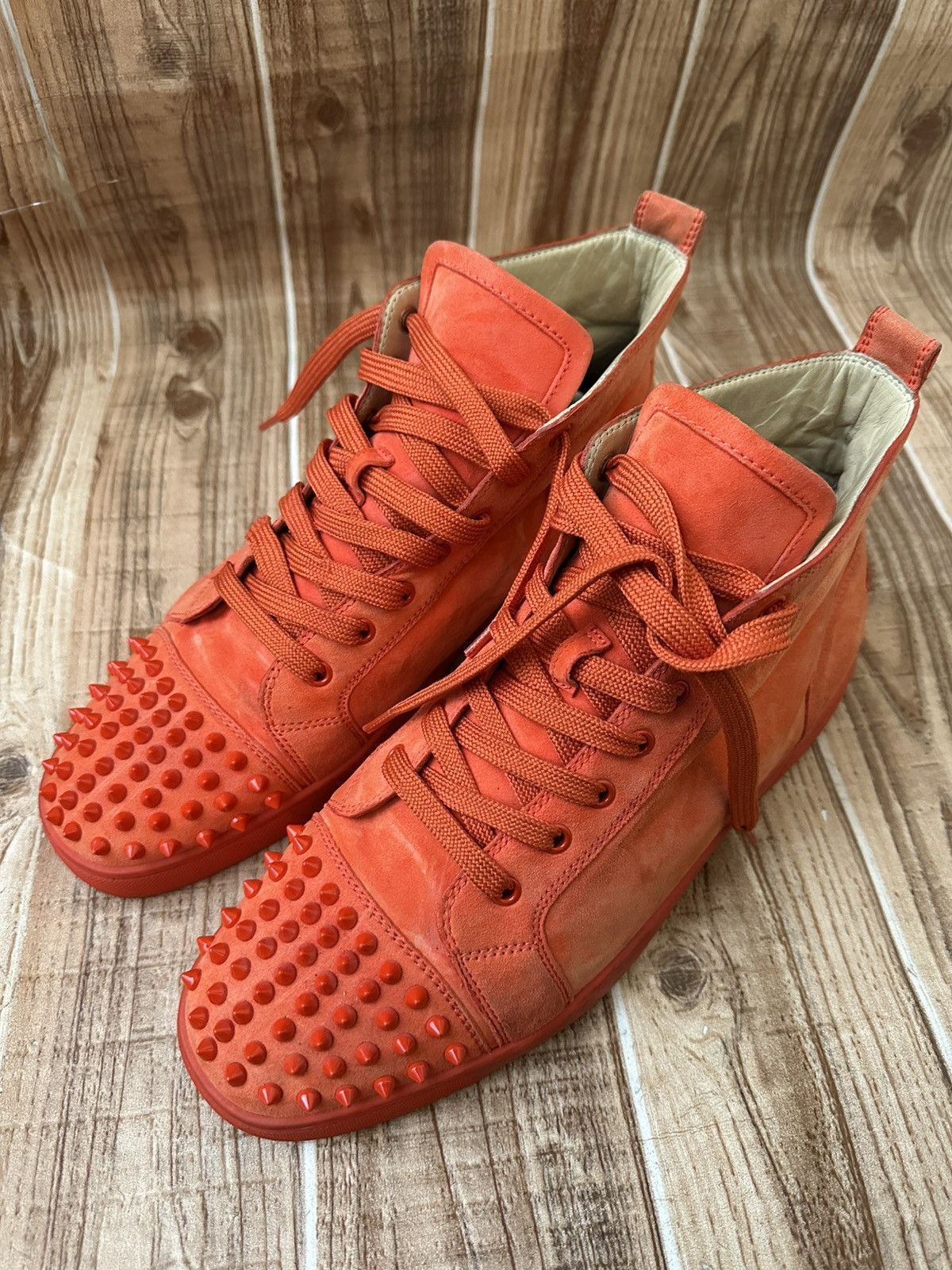 Christian Louboutin Christian Louboutin Louis Spikes Red Bottoms Sneakers Size US 11 / EU 44 - 4 Thumbnail