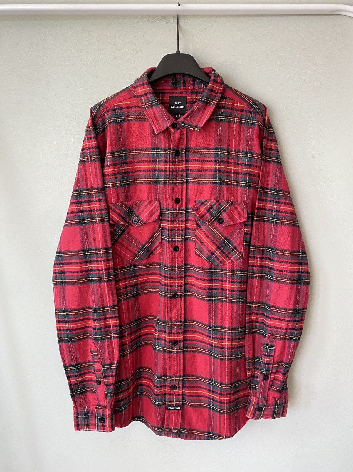 Les Artists Les Artists x Kanye West 77 Flannel Checkered y2k LS shirt Size US L / EU 52-54 / 3 - 2 Thumbnail