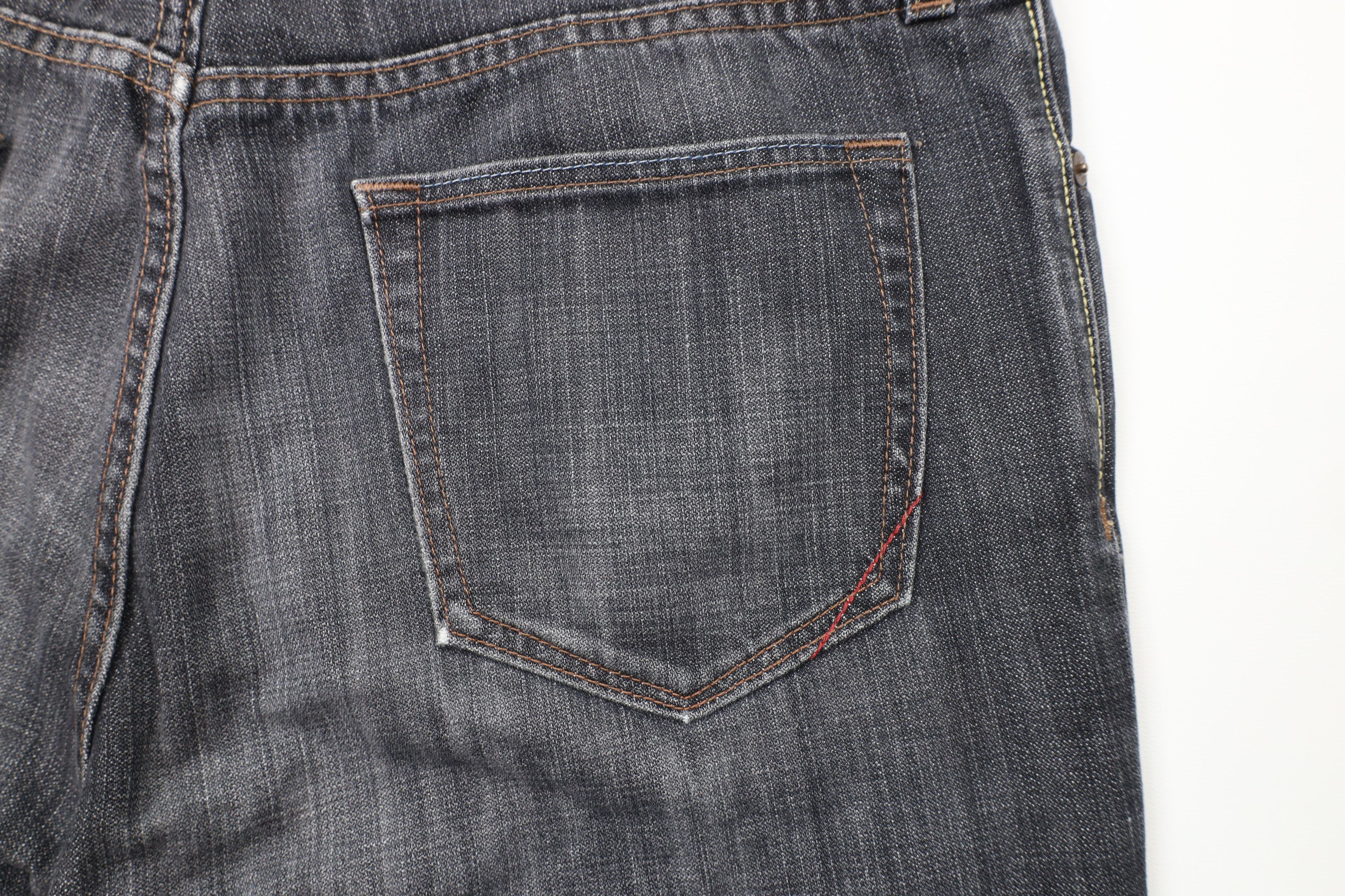 Banana Republic Vintage Banana Republic Wide Leg Denim Jeans Gray Cotton Size US 34 / EU 50 - 15 Thumbnail