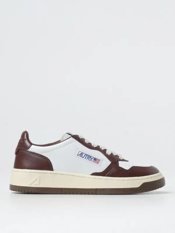 AUTRY o1y0426 Logo Low-Top Sneakers in Brown/White Size US 7 / EU 40 - 1 Thumbnail
