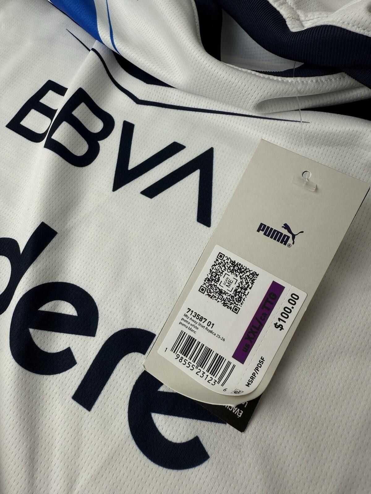 Puma C.F. Monterrey Away 25/26 Men's Soccer Shirt Pumas White 2XL Size ONE SIZE - 3 Thumbnail