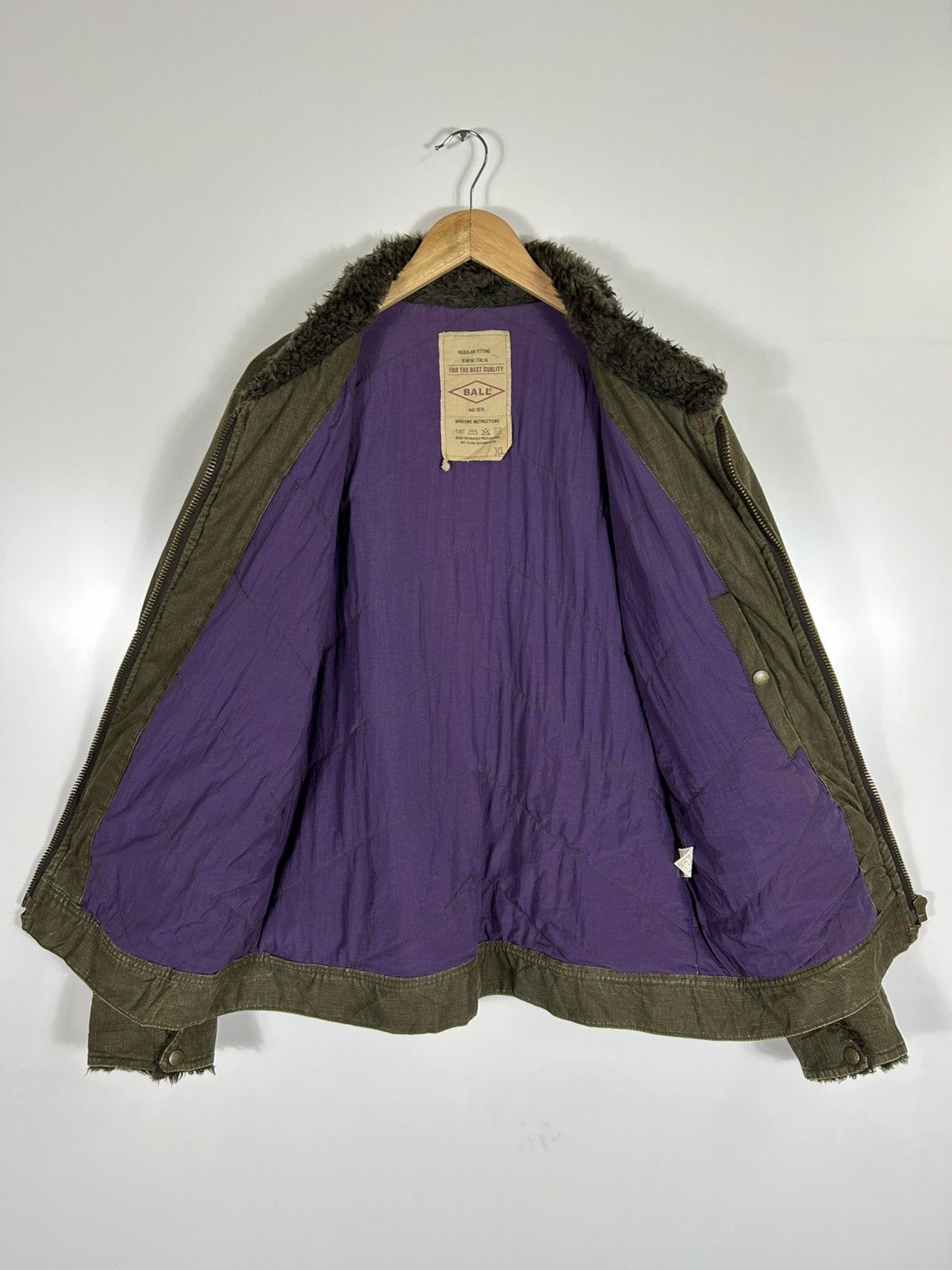 Japanese Brand ⚡️Vintage Ball Zipper Military Style Jacket Size US XL / EU 56 / 4 - 9 Thumbnail