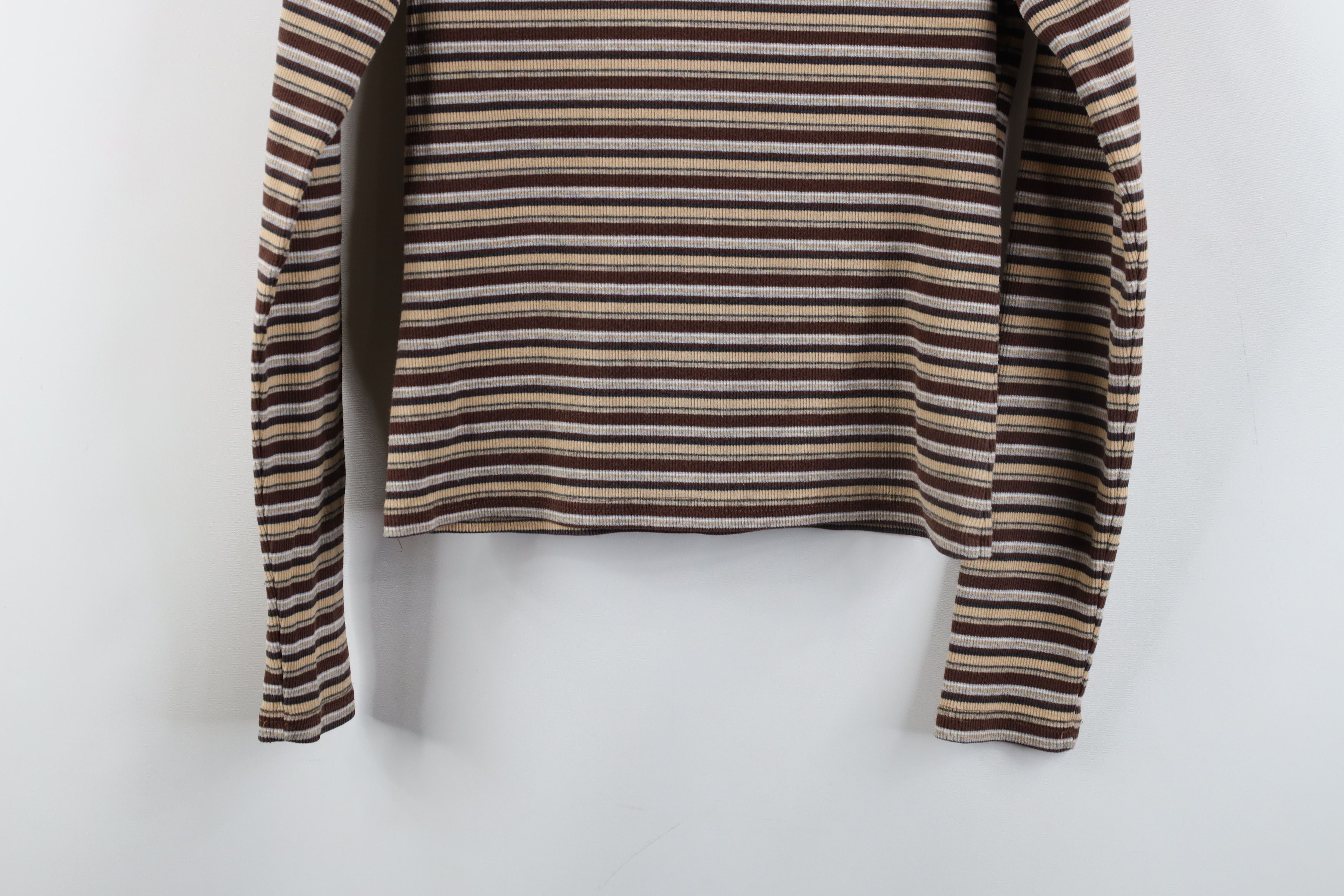 Vintage Vintage 90s Streetwear Ribbed Knit Turtleneck T-Shirt Size M / US 6-8 / IT 42-44 - 10 Thumbnail