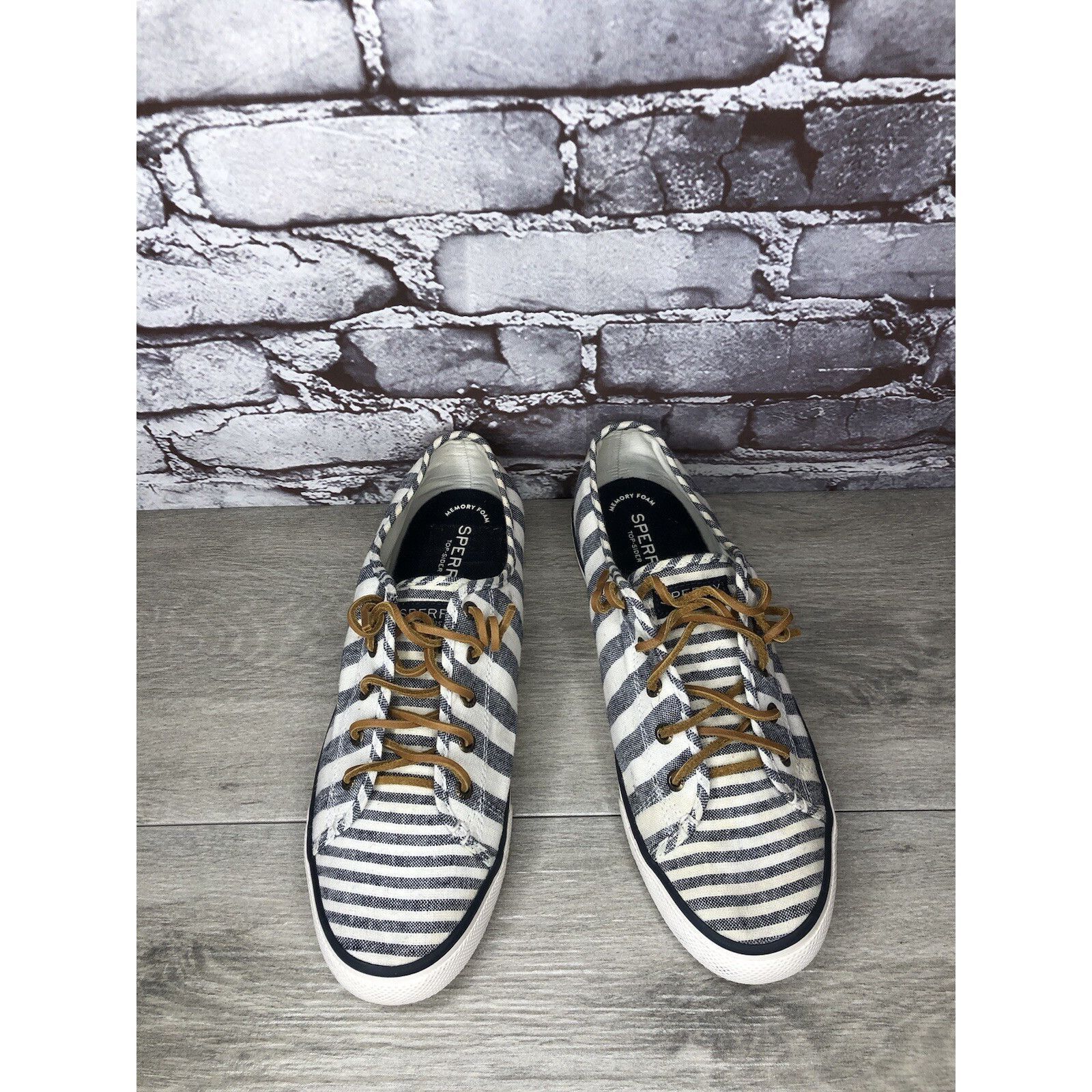 Sperry SPERRY Top-Sider STS95227 Seacoast Blue STRIPE Canvas Boat S Size US 10 / IT 40 - 4 Thumbnail