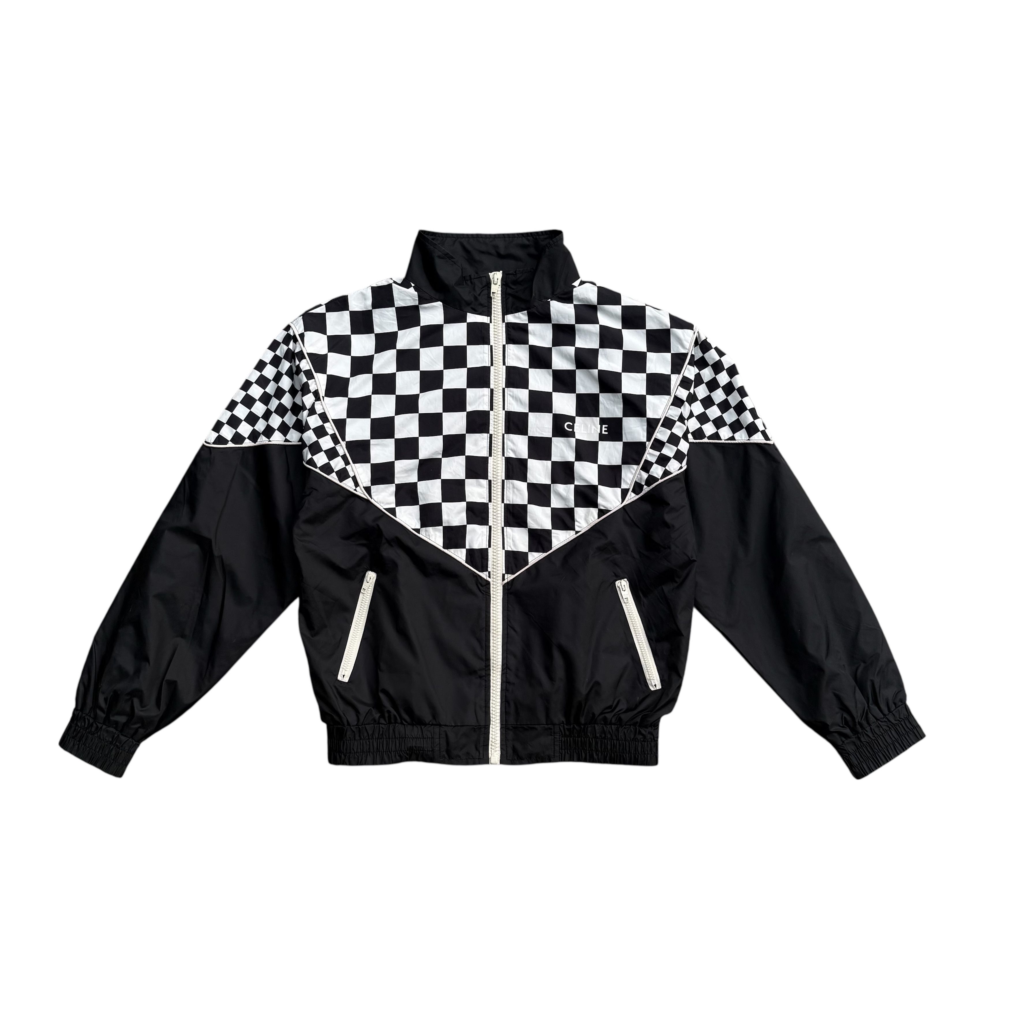 Celine Celine Checkered Windbreaker Jacket Size US M / EU 48-50 / 2 - 1 Thumbnail