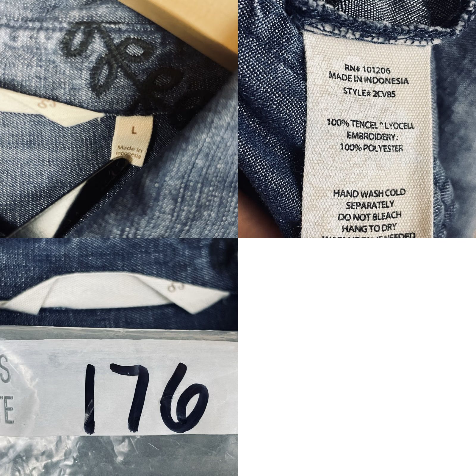 Soft Surroundings Soft Surroundings Chambray Shirt Large Embroidered Boho Flowy Button Up Women 146 Size L / US 10 / IT 46 - 8 Thumbnail