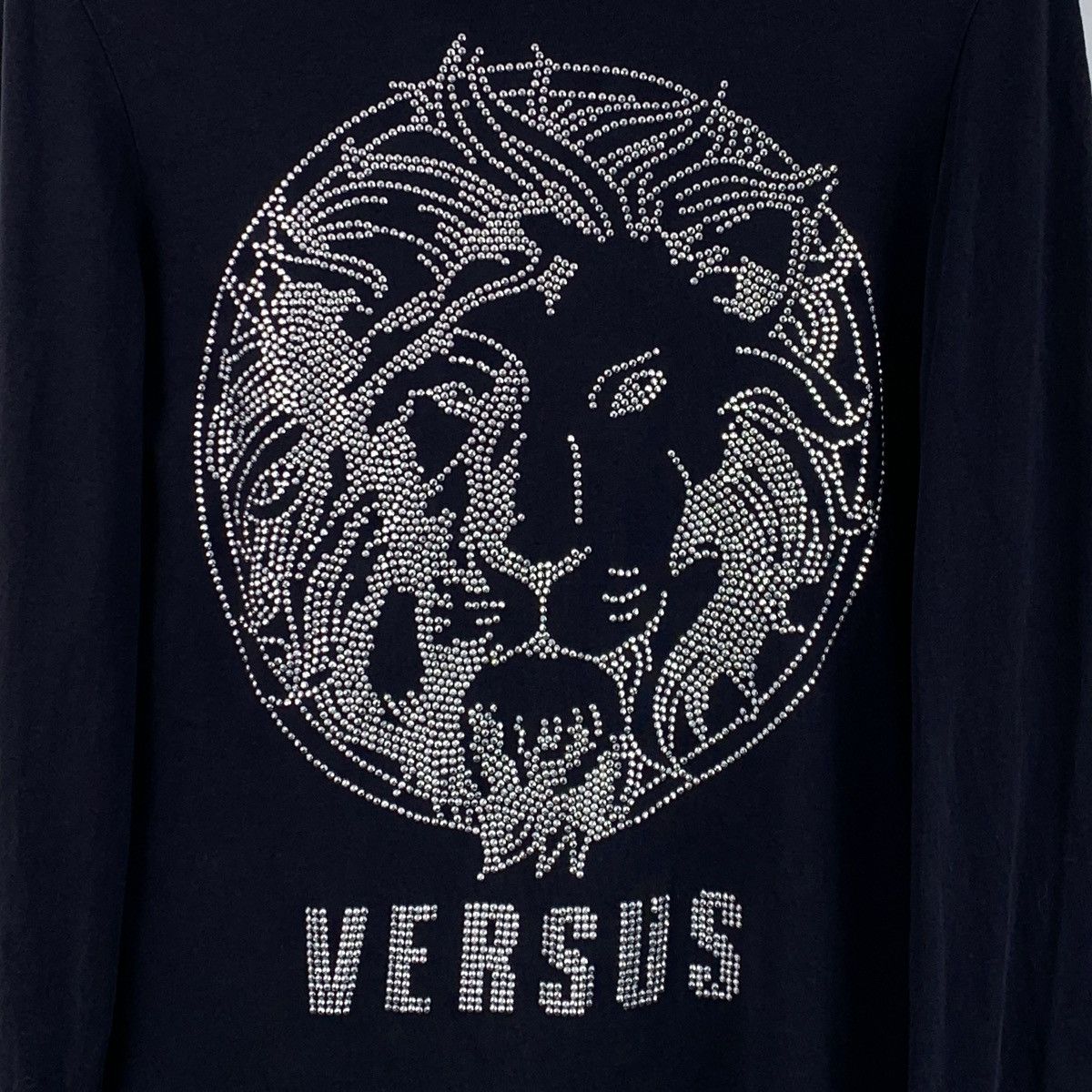 Versace Versace Black Medusa Head Monogram Beaded Cotton Sweatshirt Size XS / US 0-2 / IT 36-38 - 3 Thumbnail