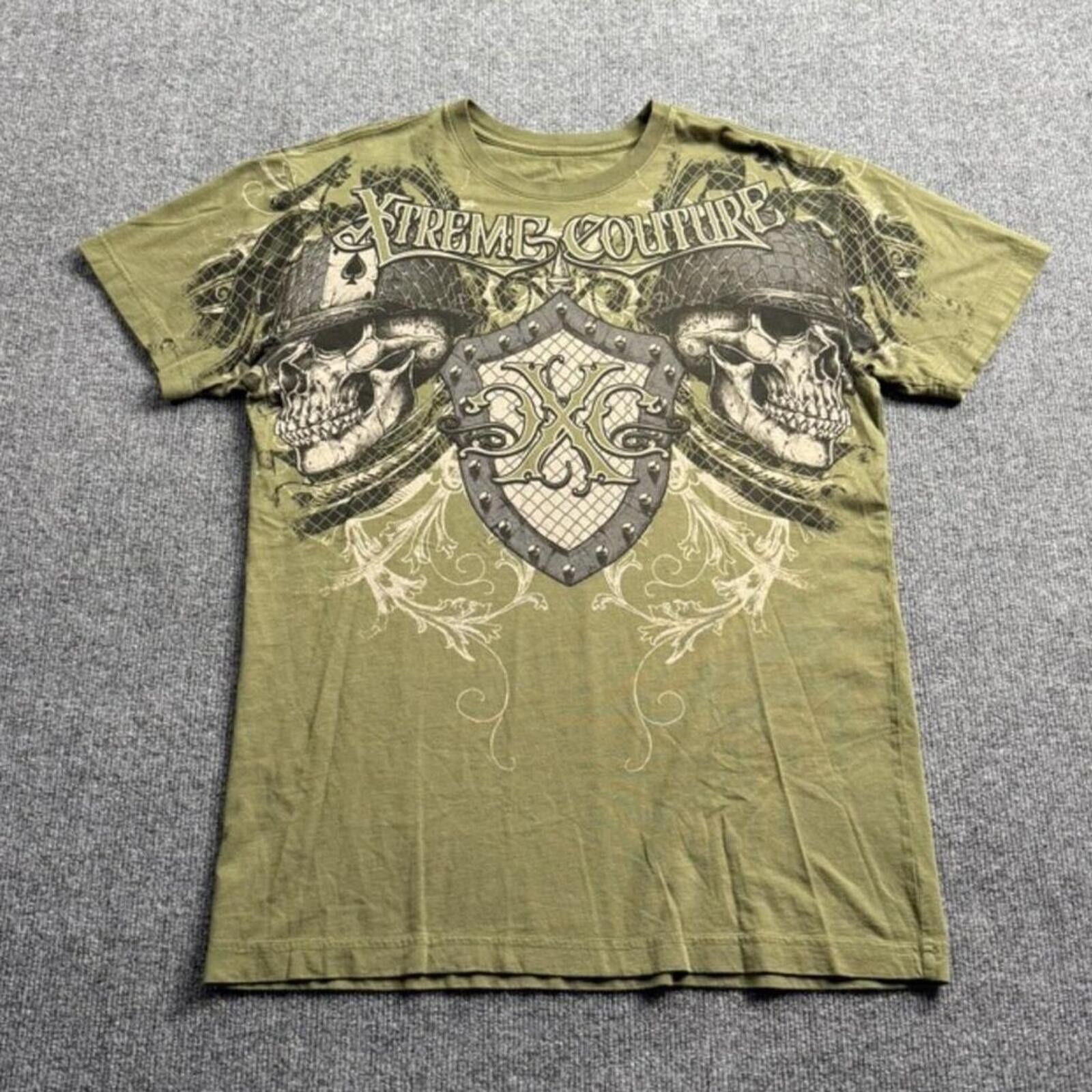 Other Y2K Xtreme Couture Affliction Green T-Shirt Mens L Size US L / EU 52-54 / 3 - 2 Thumbnail