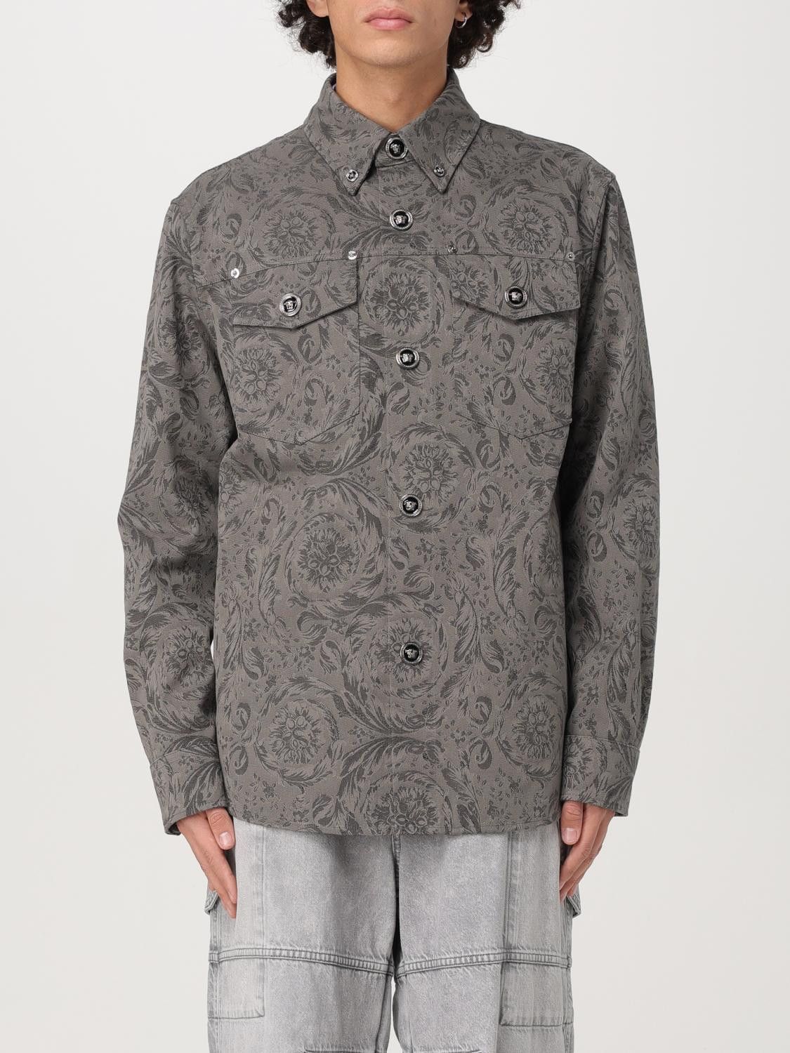 Versace Versace Jacket Men Grey Size US L / EU 52-54 / 3 - 1 Thumbnail
