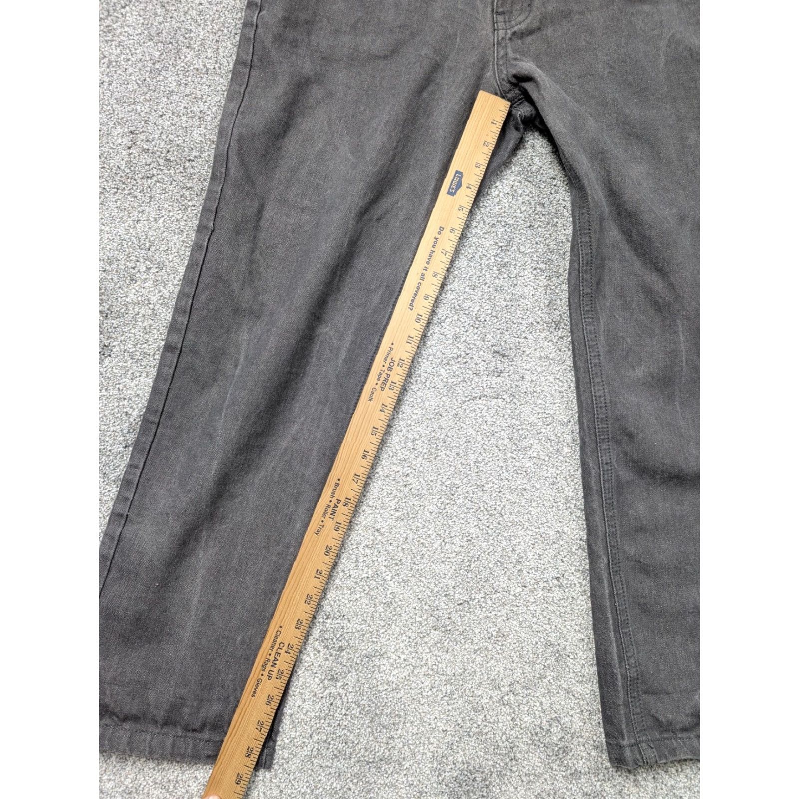 Southpole Southpole Jeans Mens 35x28.5 Gray Denim Straight Leg 5 Pocket Pants Size US 35 - 4 Thumbnail