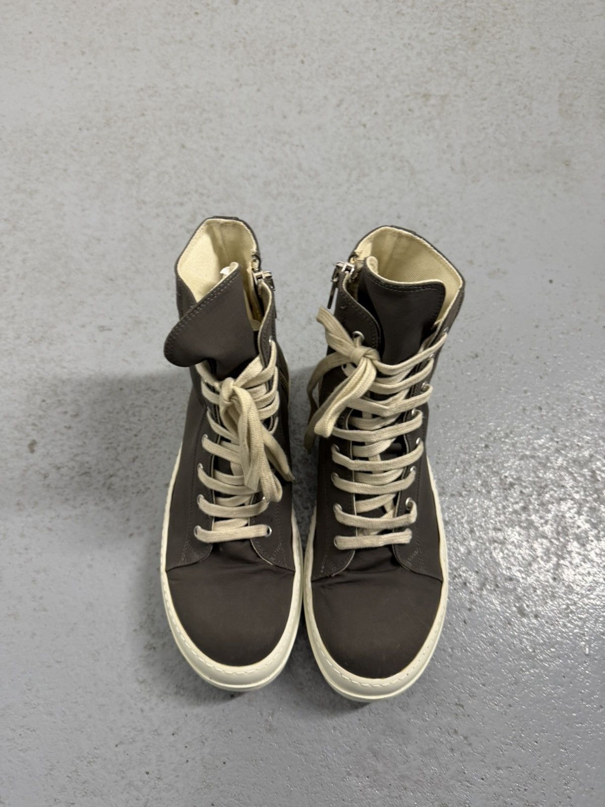 Rick Owens Drkshdw Rick Owens Drkshdw Vegan Ramones High Sneakers Size US 7 / EU 40 - 4 Thumbnail