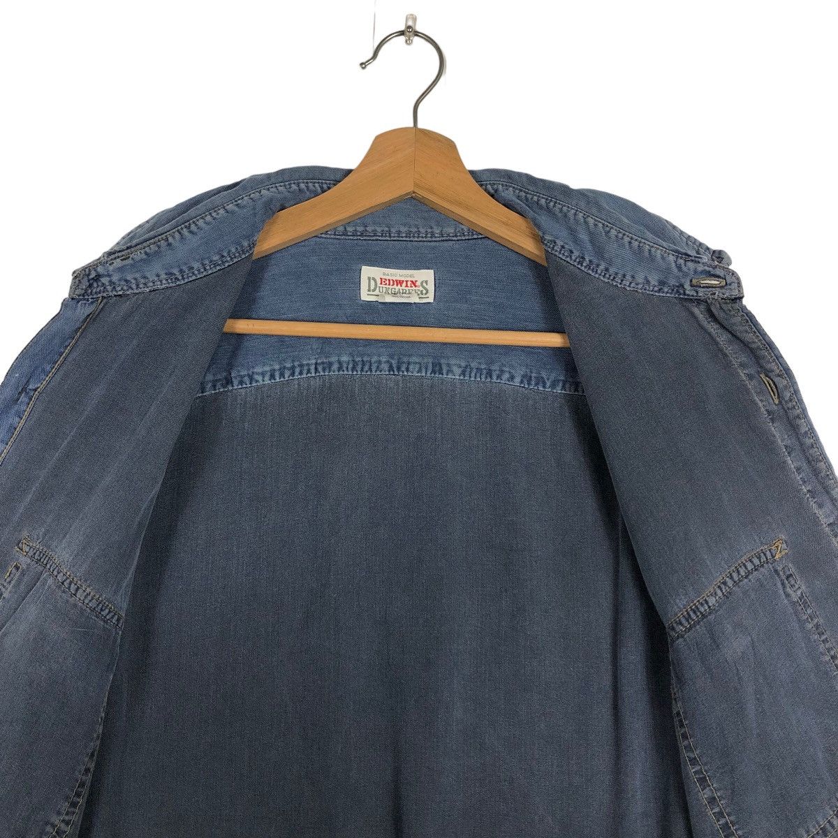 Japanese Brand 🔥90’s Vintage Chambrey Denim Jacket Edwin USA Size US XL / EU 56 / 4 - 11 Thumbnail