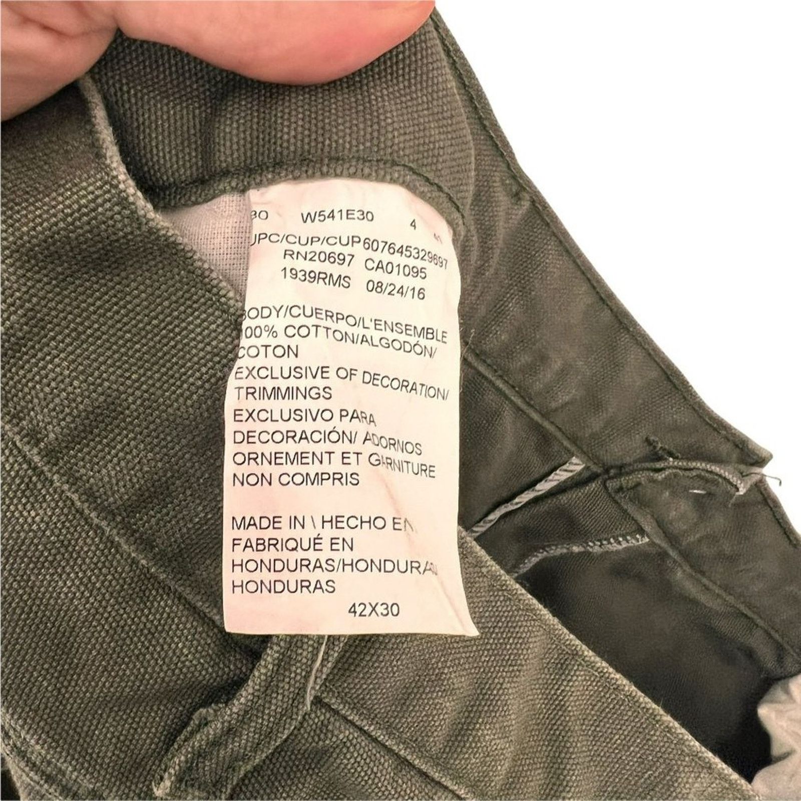 Dickies Dickies Men's Relaxed Fit Straight-Leg Duck Carpenter 42x30 Size US 42 / EU 58 - 4 Thumbnail