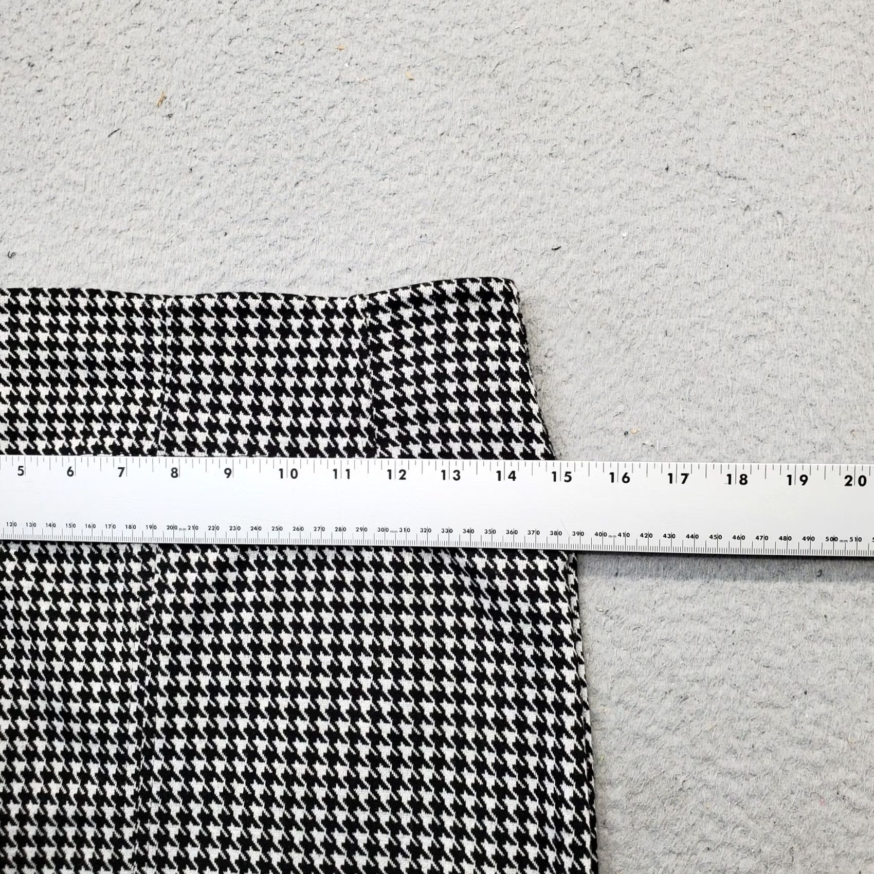 Vintage New York & Company Skirt Womens 0 Multi Houndstooth Back Zip Pencil Straight Size 25" / US 0 / IT 36 - 4 Thumbnail