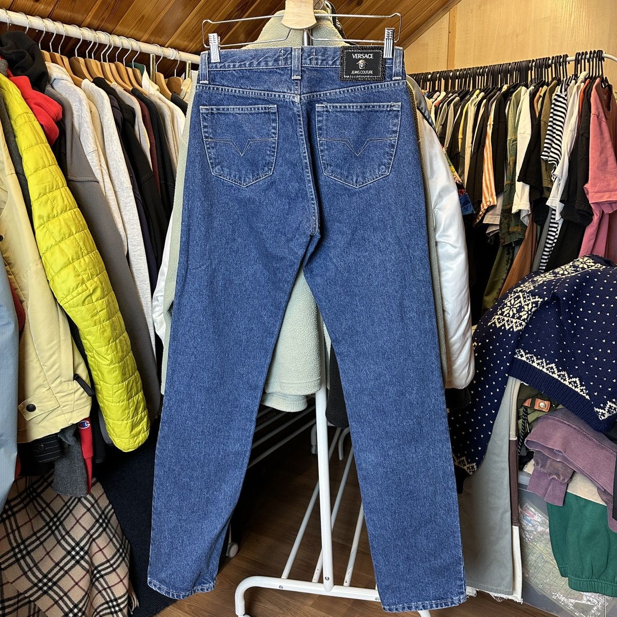 Vintage Versace Jeans Couture Jeans Denim 90s Blue Pants