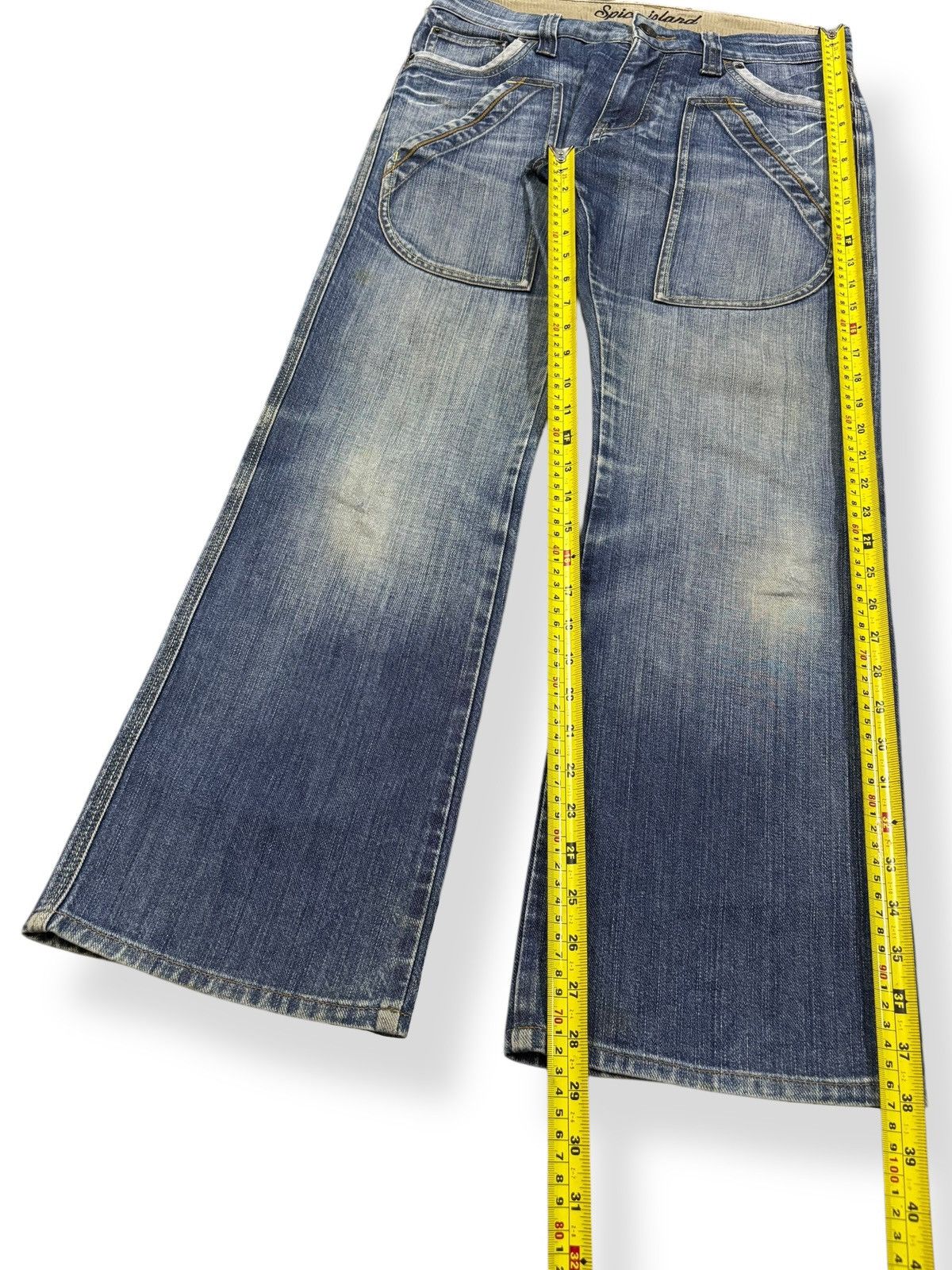 Japanese Brand Vintage Japanese Brand Multi-pockets Bootcut Flare Jeans Size US 32 / EU 48 - 13 Thumbnail