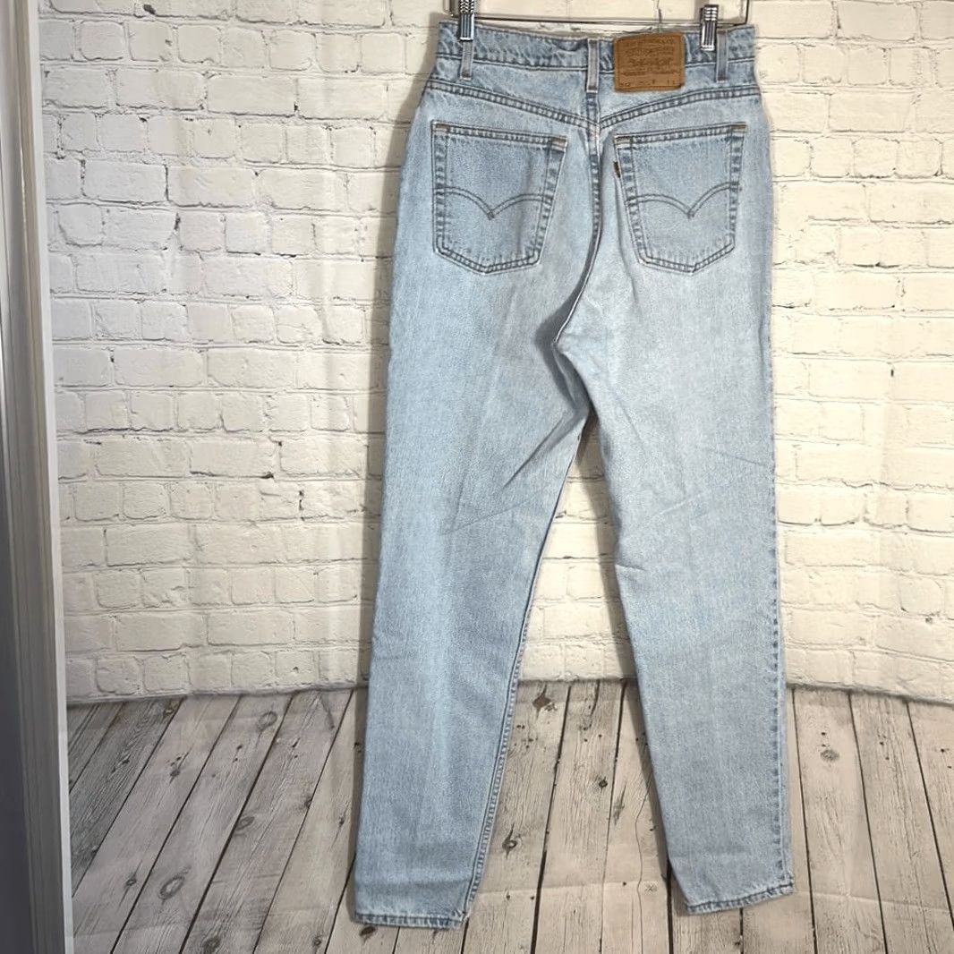 Levi's VINTAGE Levi's 512 Jeans Slim Fit Tapered Leg High Waist 13 Juniors Women Blue Light 90s Size 34" / US 12 / IT 48 - 6 Thumbnail