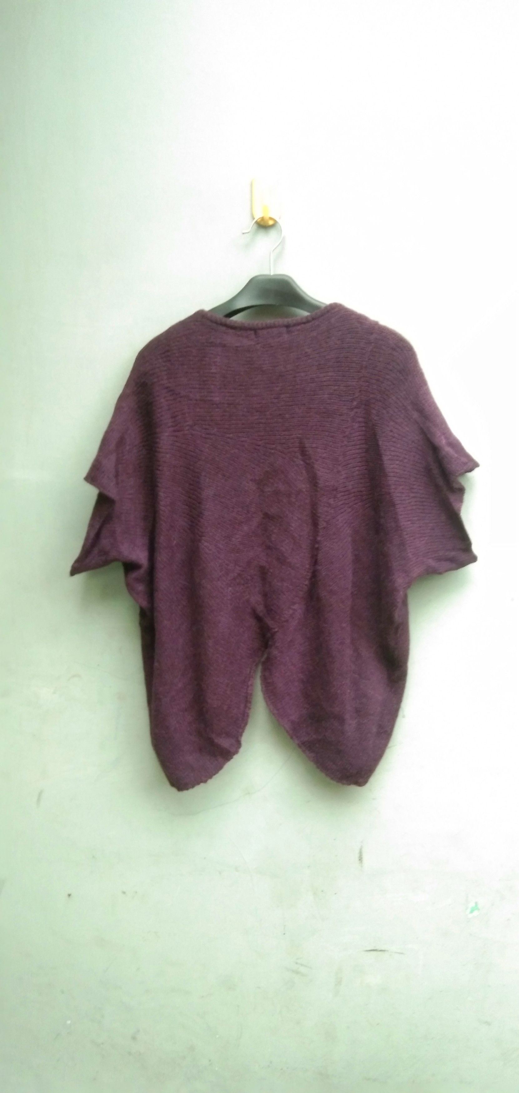 Designer × Issey Miyake Plantation purple wool tops blouse Size M / US 6-8 / IT 42-44 - 6 Thumbnail