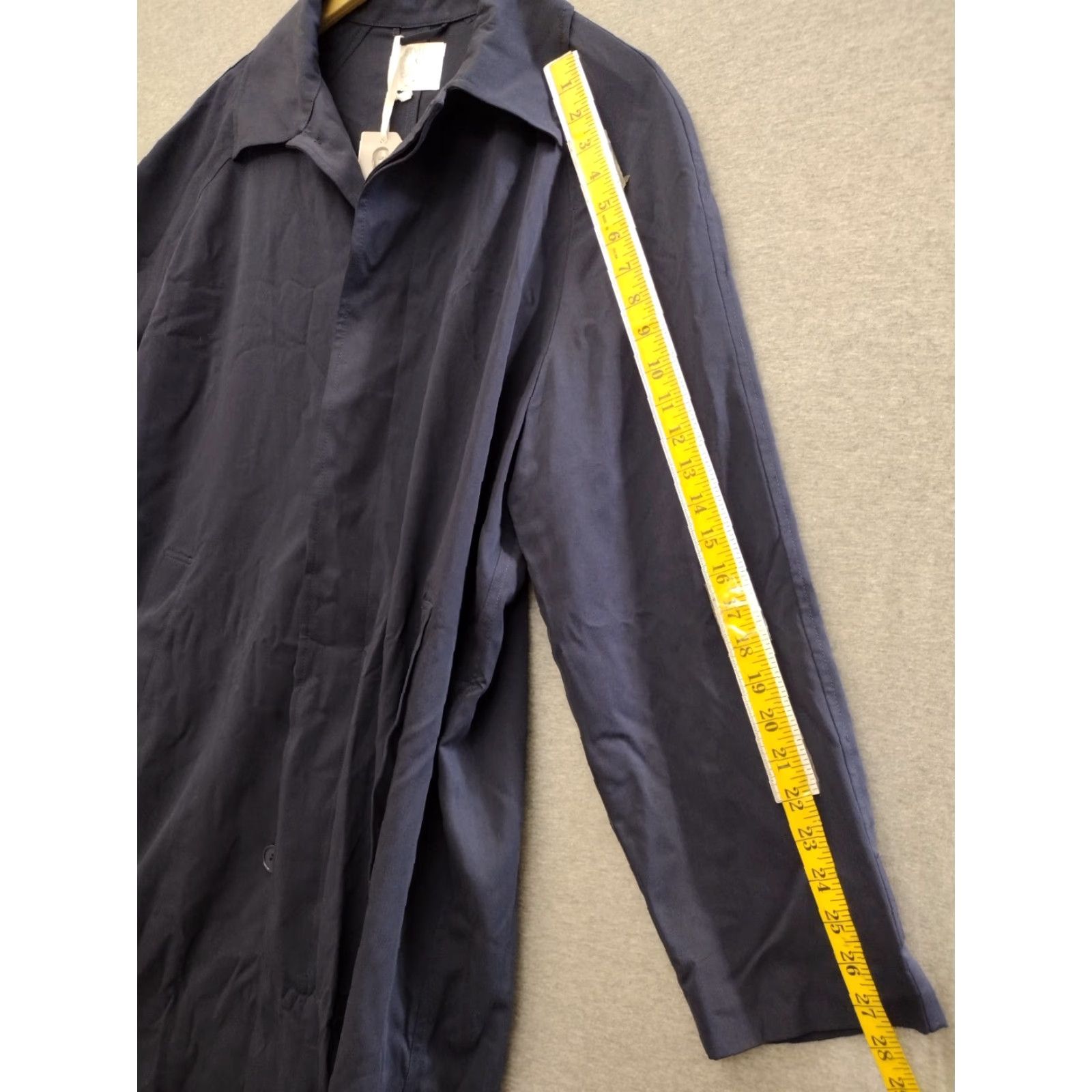 Vintage Stylus X LaDarius Campbell Lightweight Trench Coat Adult M Blue Pockets Buttons Shirt Coat Men Regular M Blue Fashion Rain 90s? Size US M / EU 48-50 / 2 - 5 Thumbnail