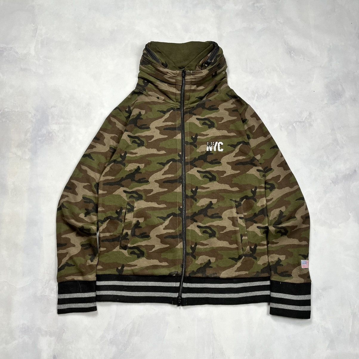 If Six Was Nine Apocalypse Bono Hoodie Double Zipper Cammouflage Size US M / EU 48-50 / 2 - 4 Thumbnail