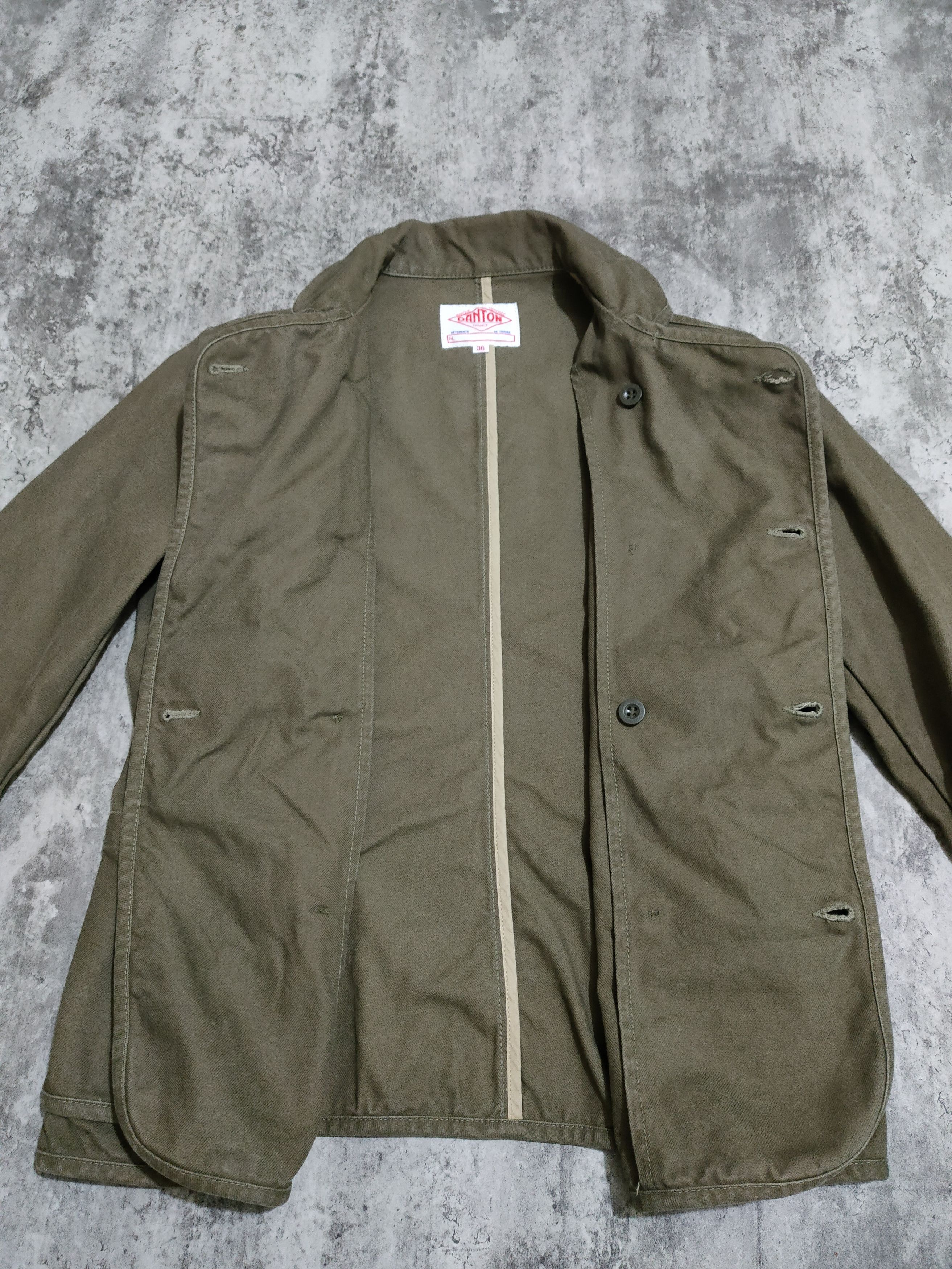 Danton Vintage Danton France Vetements de Travail Pea Coats Jacket Size US S / EU 44-46 / 1 - 8 Thumbnail