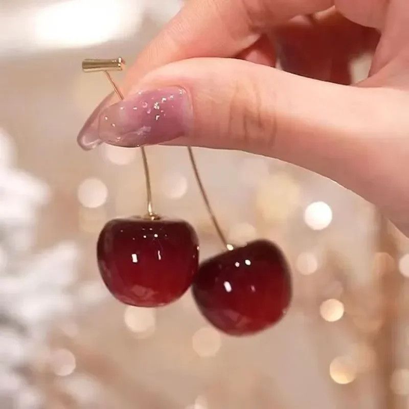 Other Red Cherry Earrings Size ONE SIZE - 4 Thumbnail