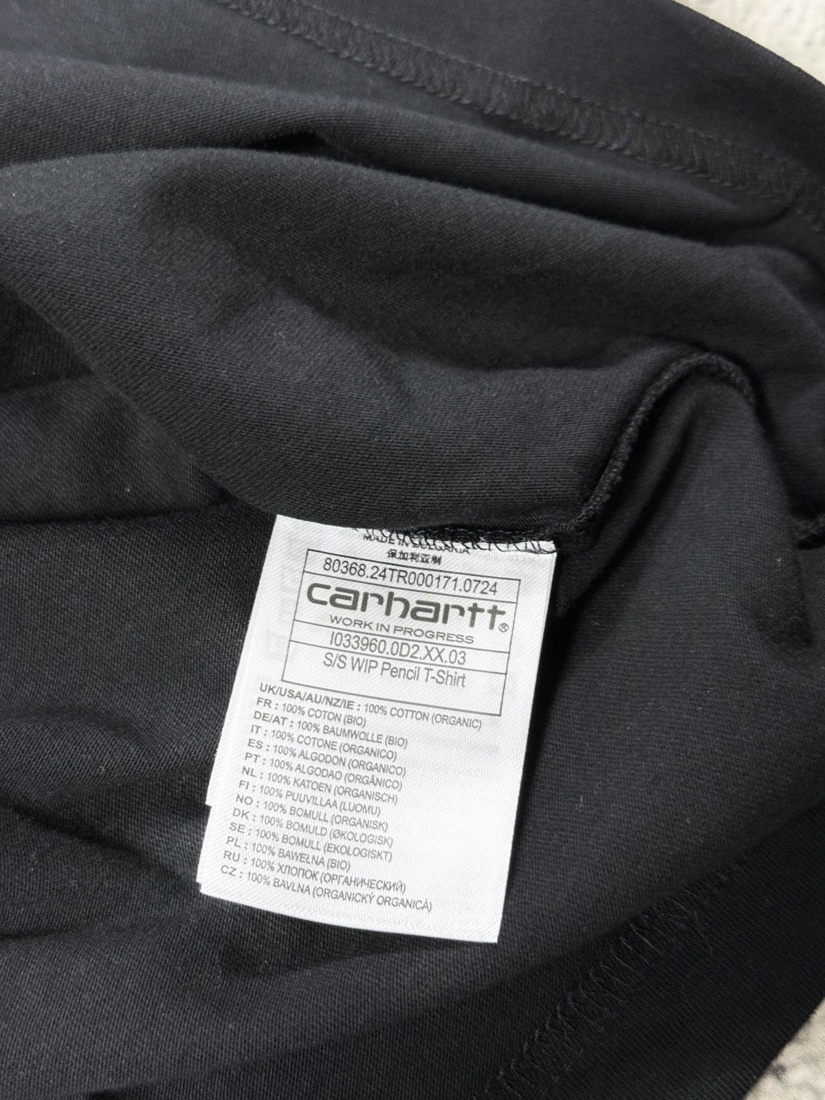 Carhartt Carhartt WIP S/S Pensil T-shirt black Size US XXL / EU 58 / 5 - 3 Thumbnail