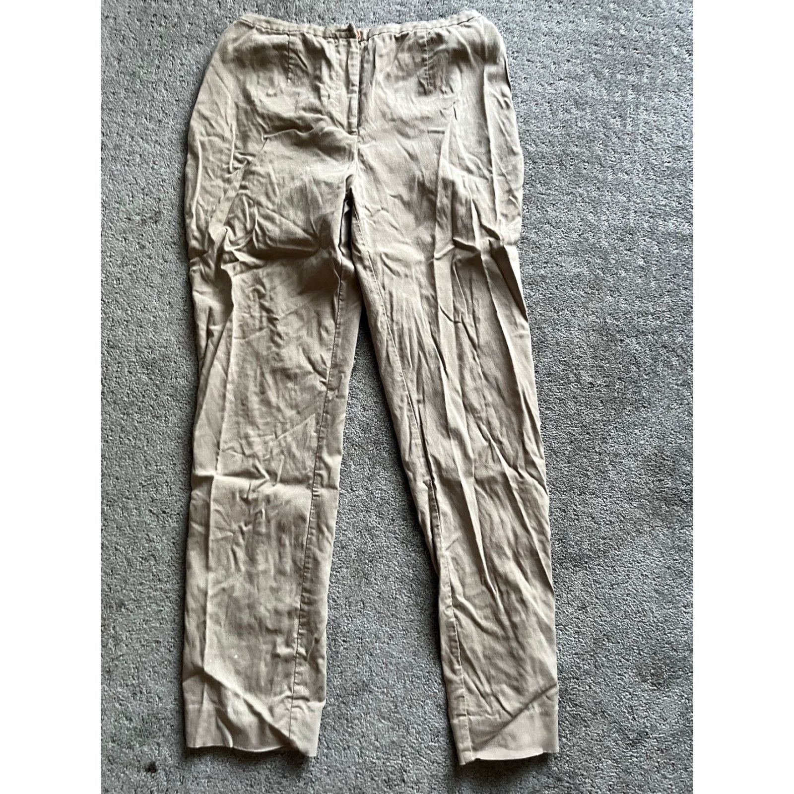 Express Express Pants stretch Beige 7/8 Womens Dress Pants Casual Workwear Size 28" / US 6 / IT 42 - 2 Thumbnail