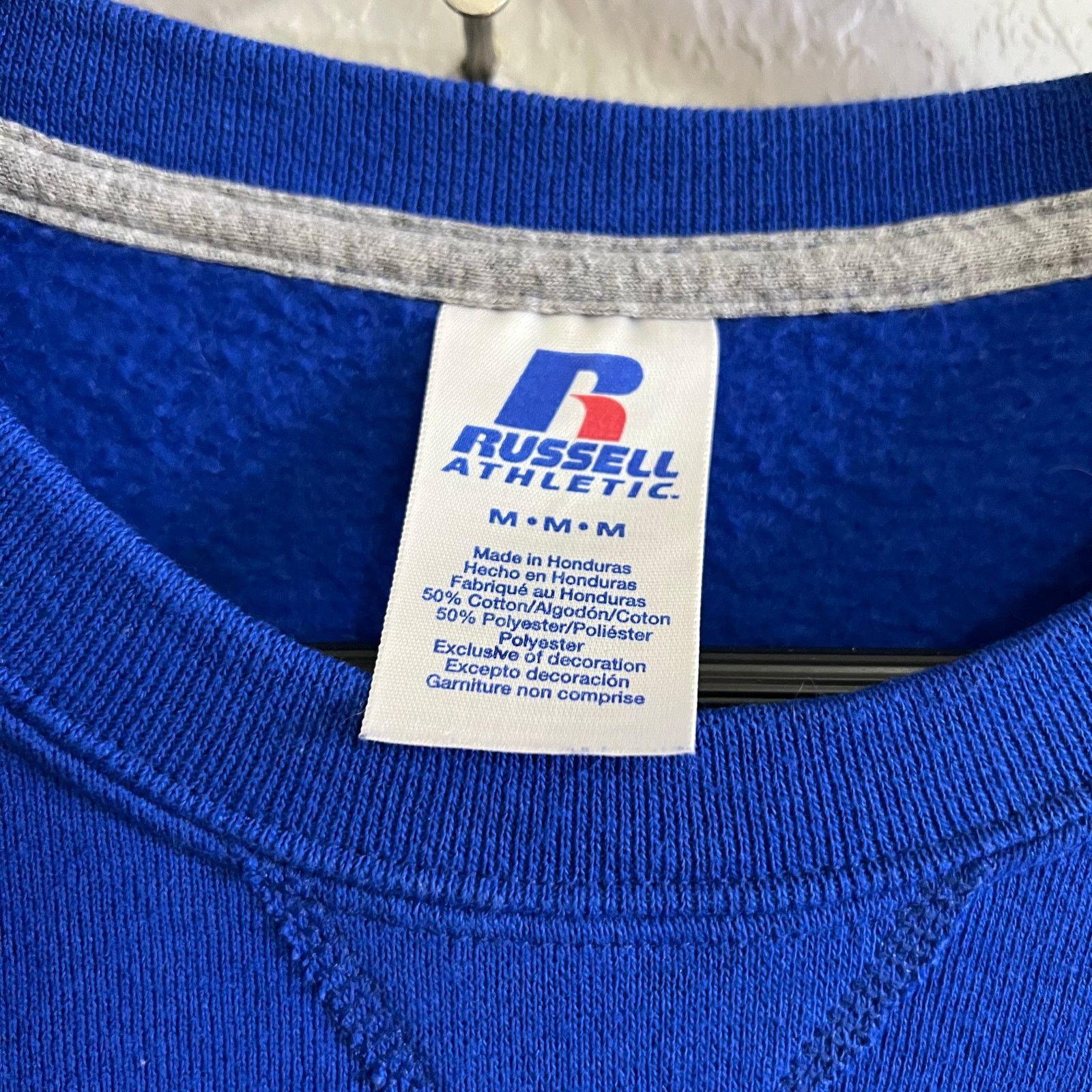 Russell Athletic Russell Athletic Vintage Y2K Blank Blue Sweatshirt Size M Size US M / EU 48-50 / 2 - 4 Thumbnail