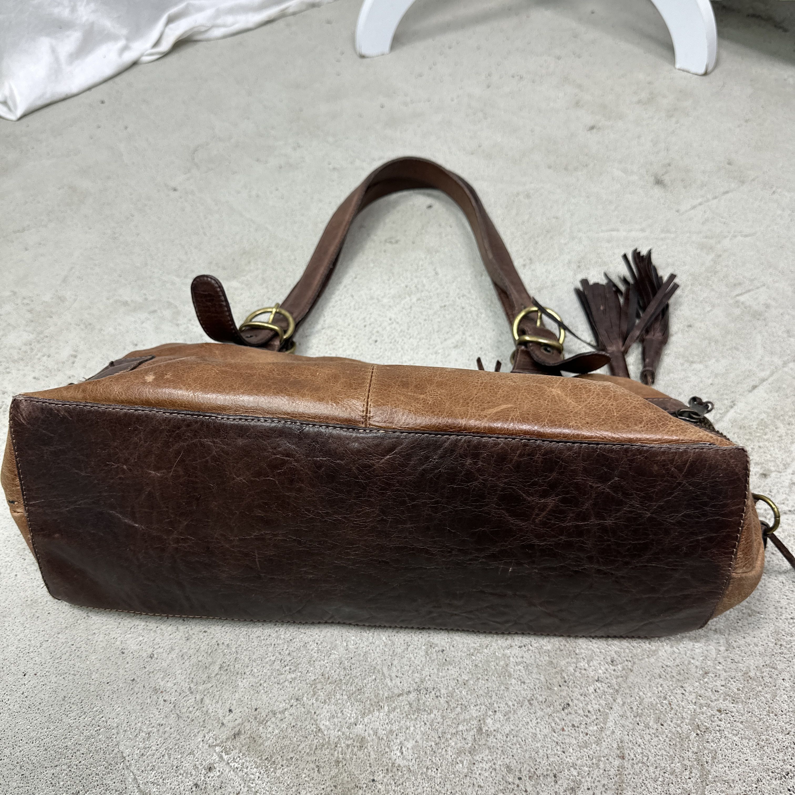 Vintage Vintage Leather Biker Fringles Bag Y2K Size ONE SIZE - 3 Thumbnail